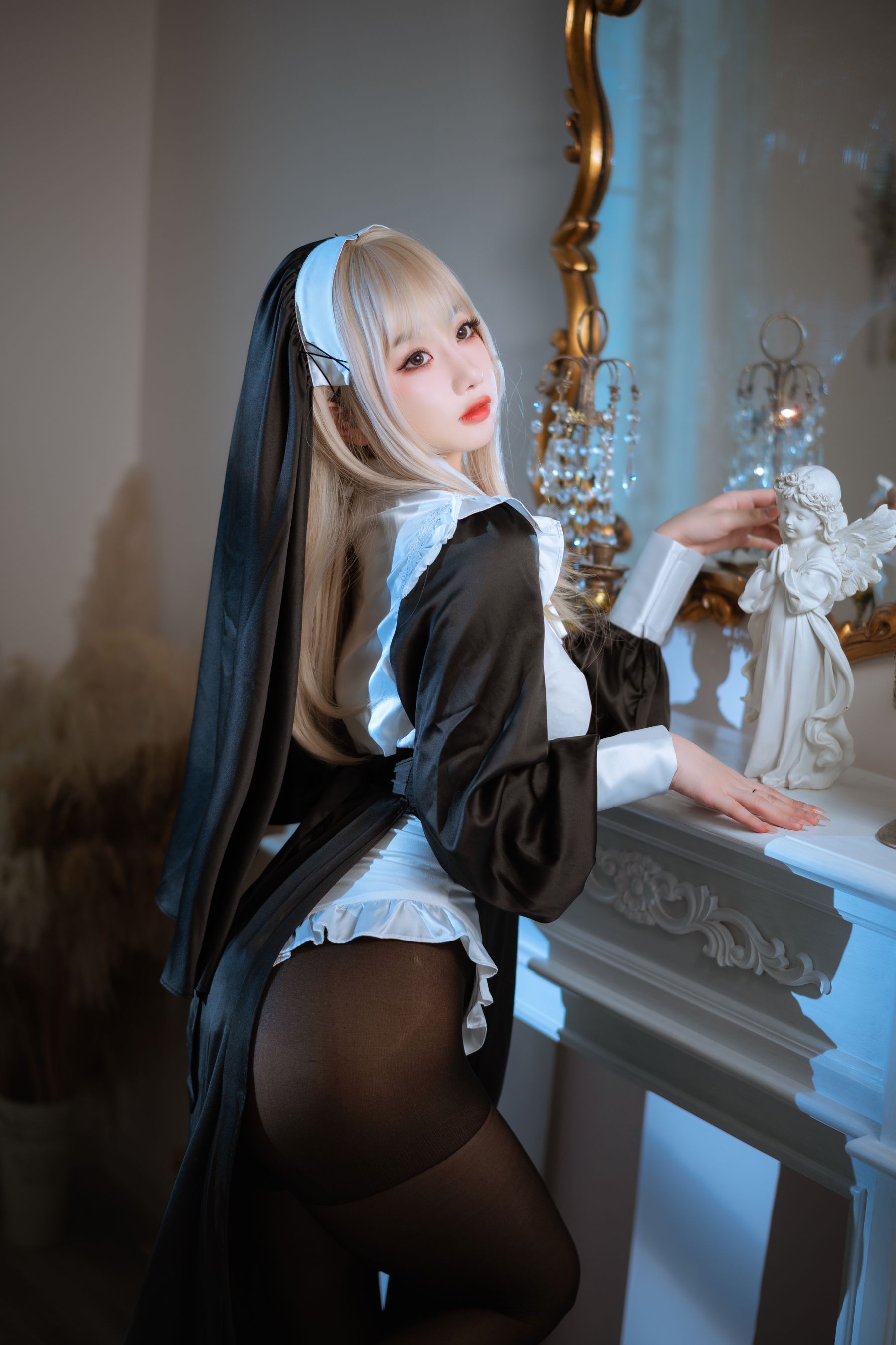 白嫩美少女鬼畜瑶 – 修女 Cosplay-第37张