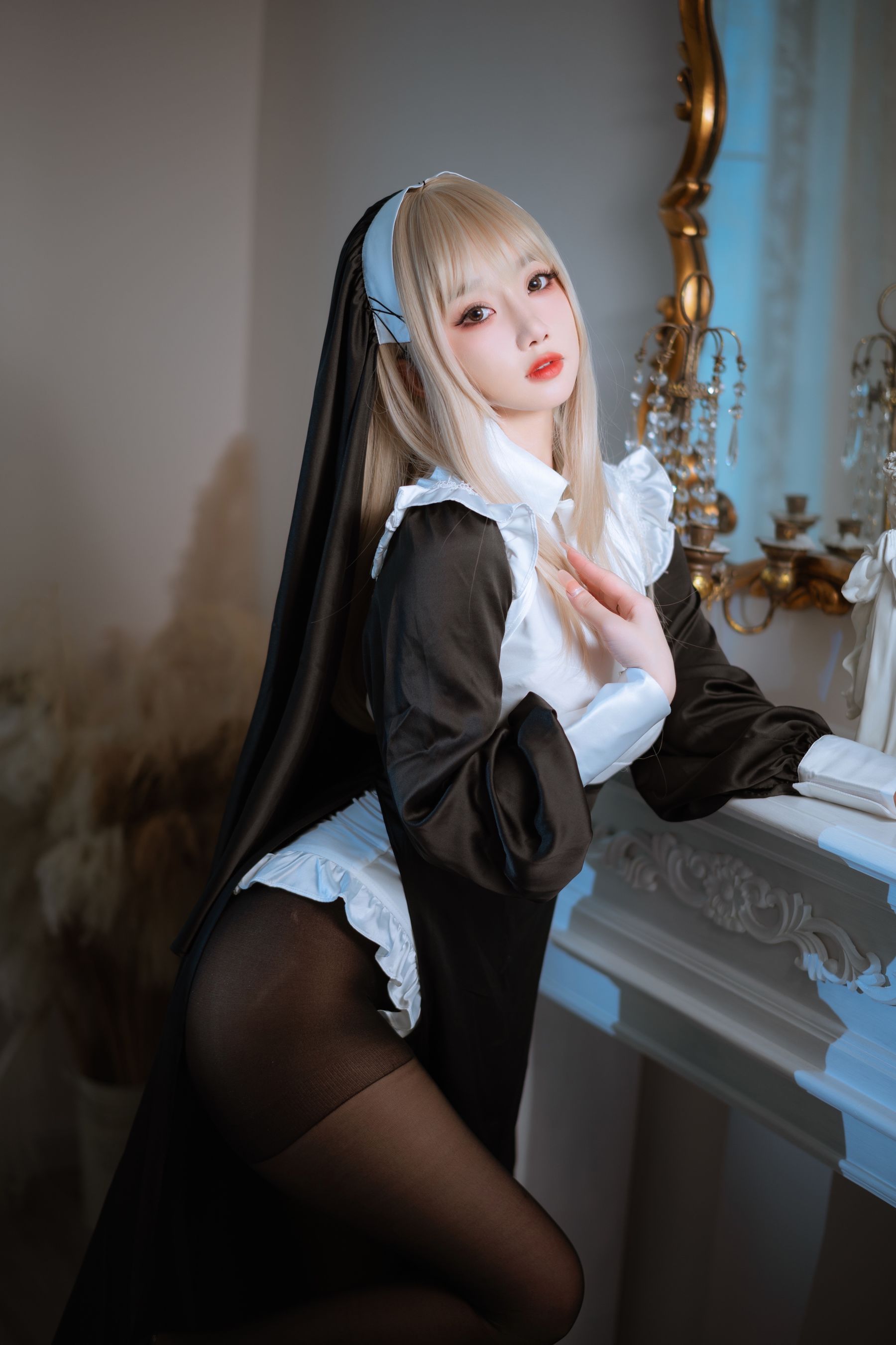 白嫩美少女鬼畜瑶 – 修女 Cosplay-第42张