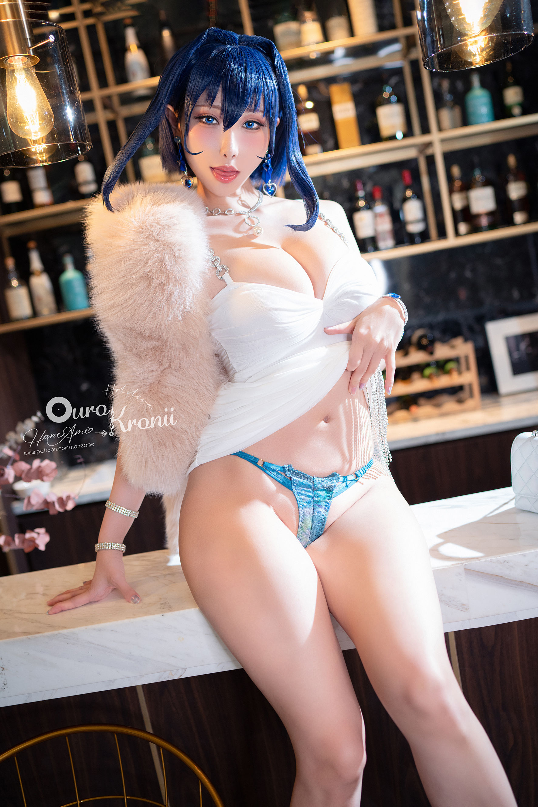 Hane Ame 雨波 – Hololive Kronii 時間 Gown Cosplay-第8张