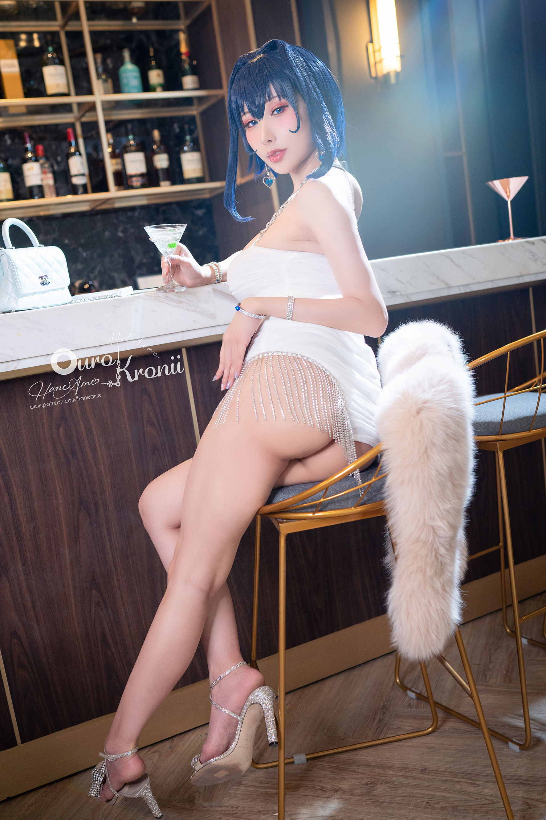 Hane Ame 雨波 – Hololive Kronii 時間 Gown Cosplay-第5张