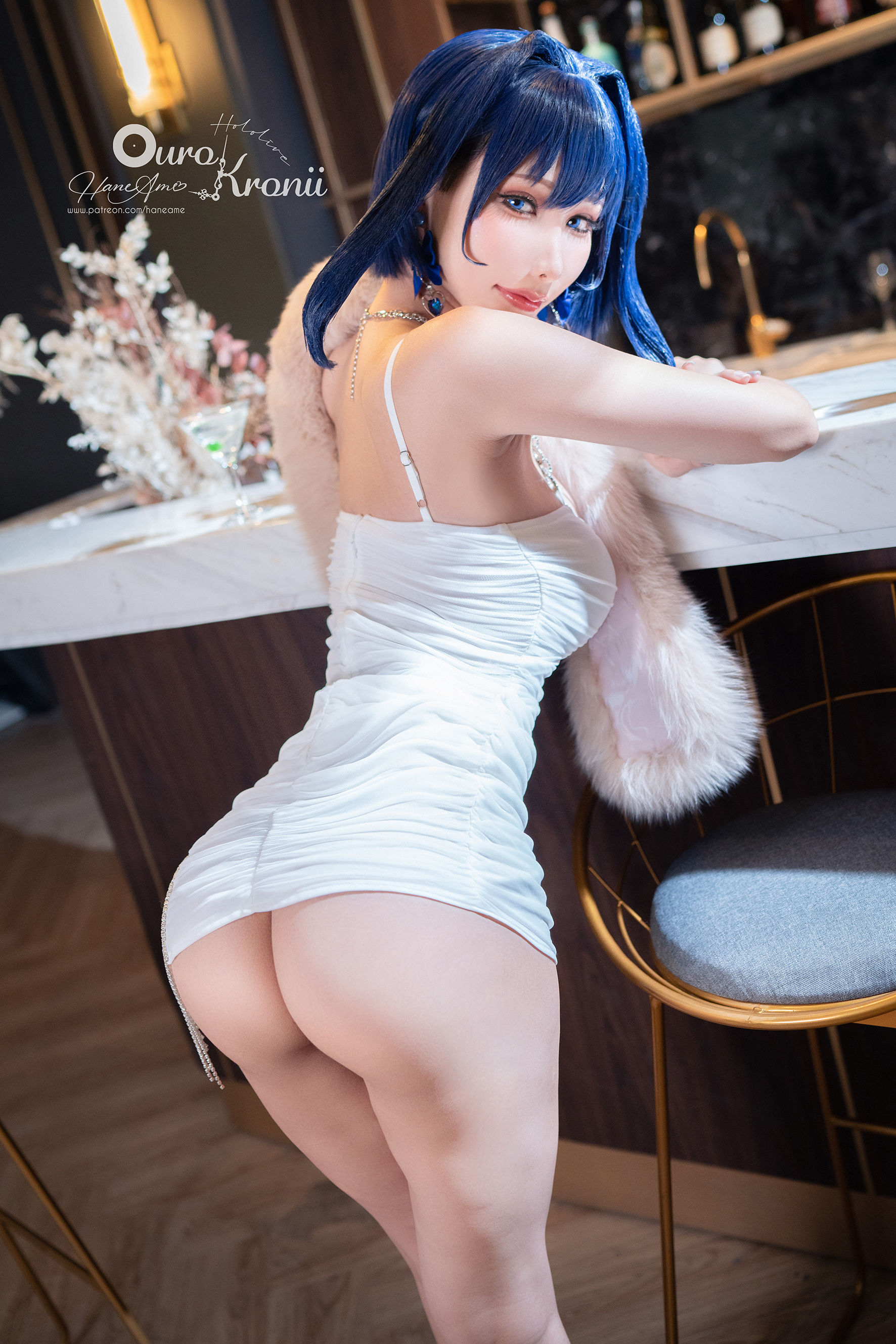Hane Ame 雨波 – Hololive Kronii 時間 Gown Cosplay-第27张