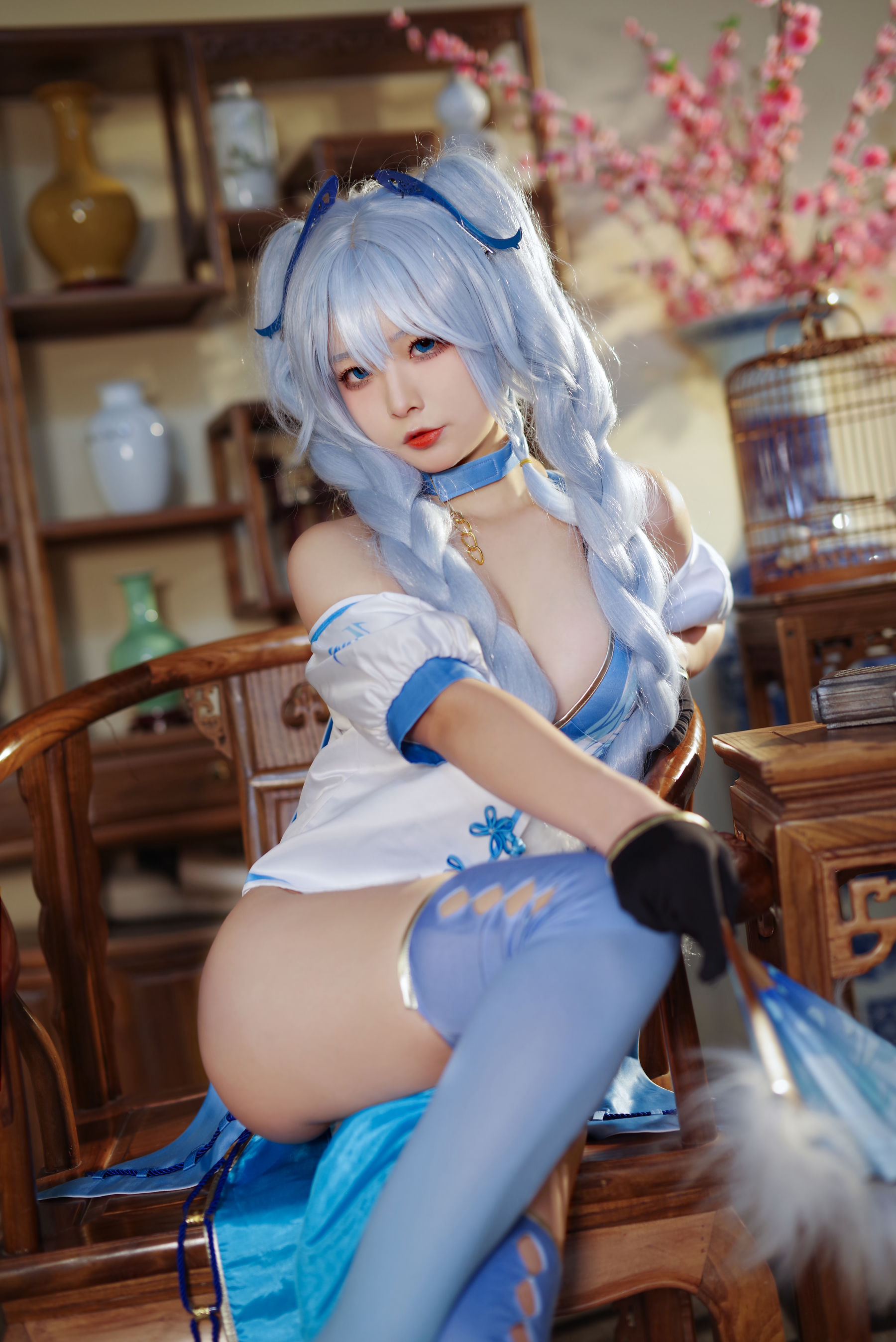 yuuhui玉汇 – PA-15 翠雀媚 Cosplay-第7张