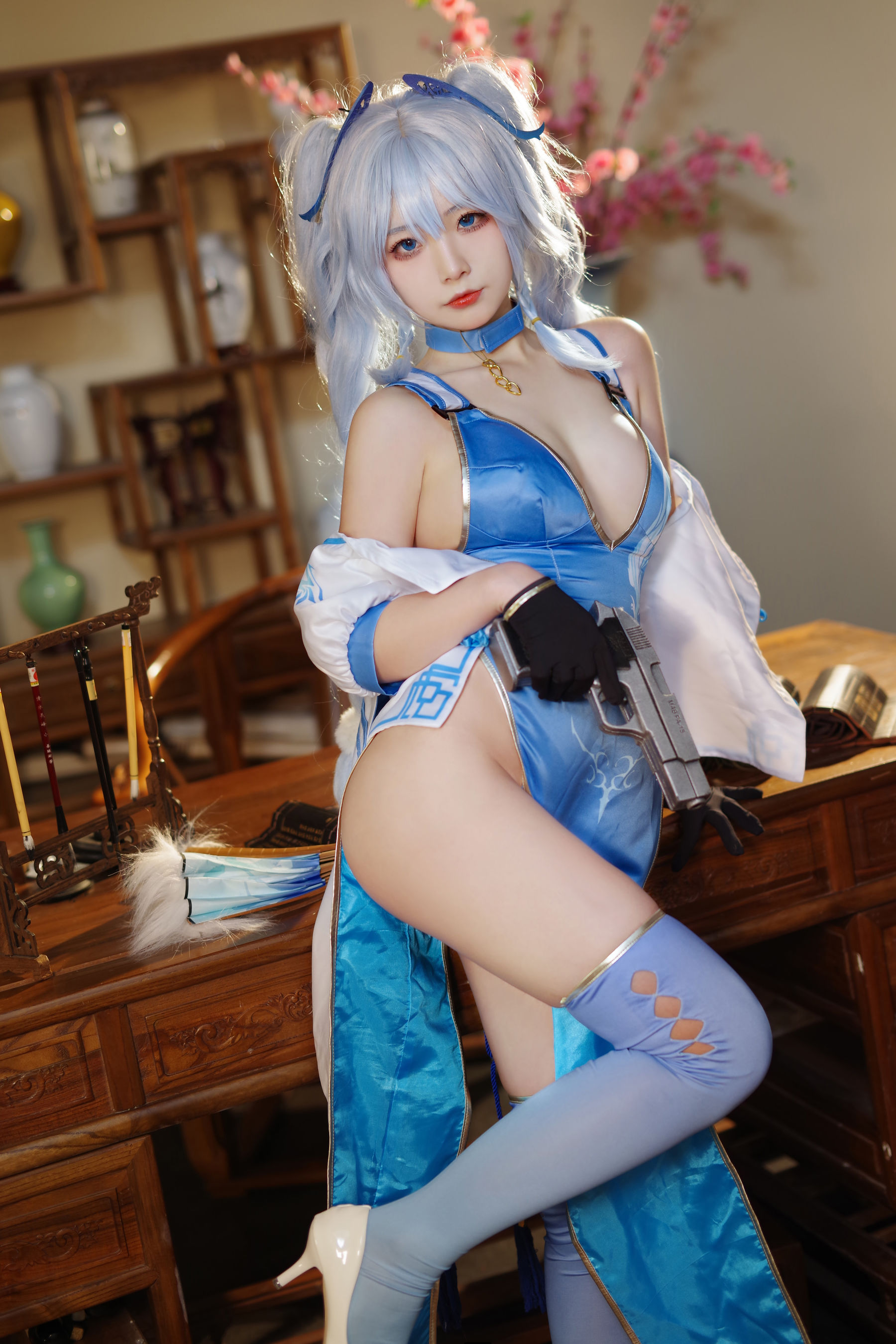 yuuhui玉汇 – PA-15 翠雀媚 Cosplay-第1张