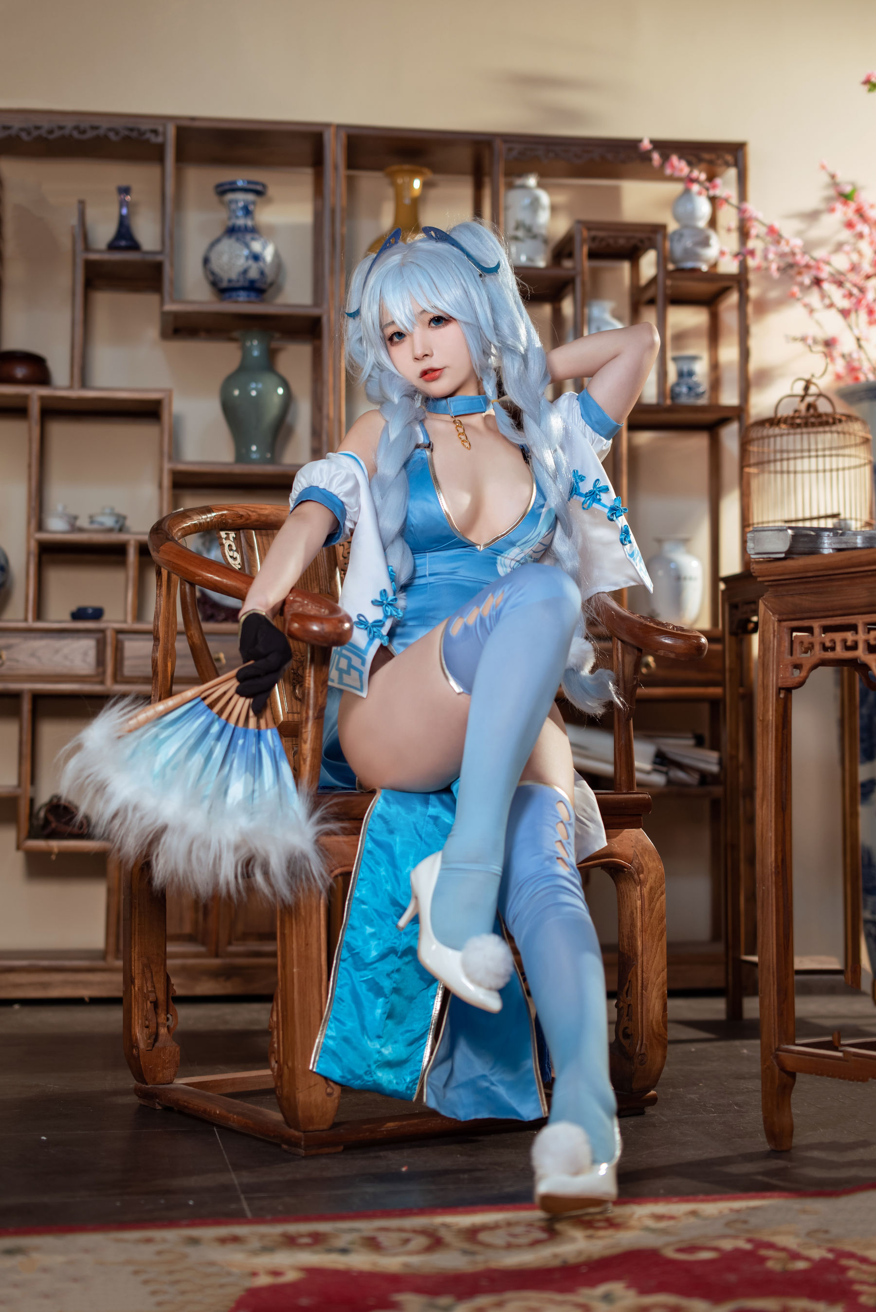 yuuhui玉汇 – PA-15 翠雀媚 Cosplay-第10张