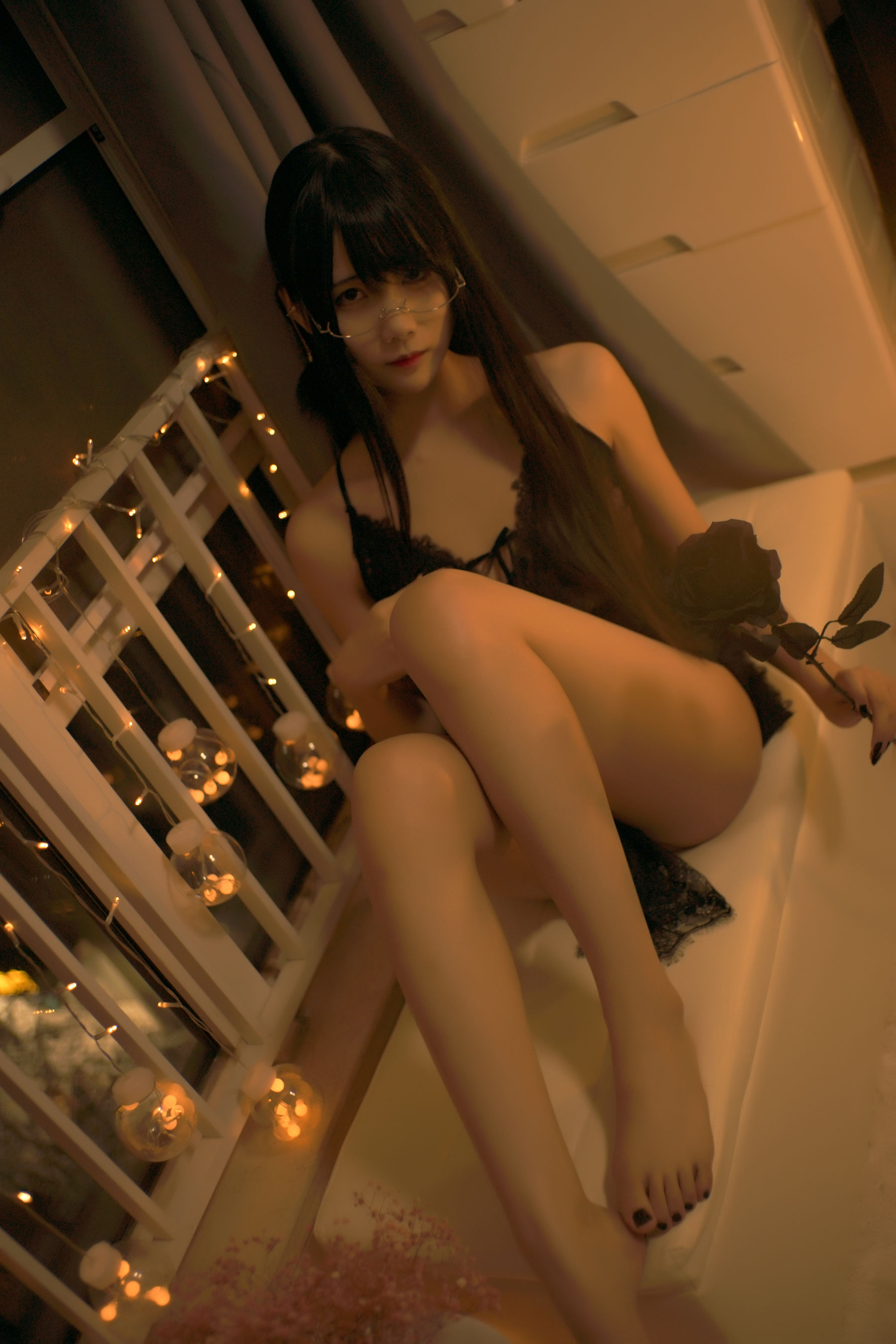 [Cosplay写真] 动漫博主曉美媽 – 夜玫瑰 Cosplay-第8张