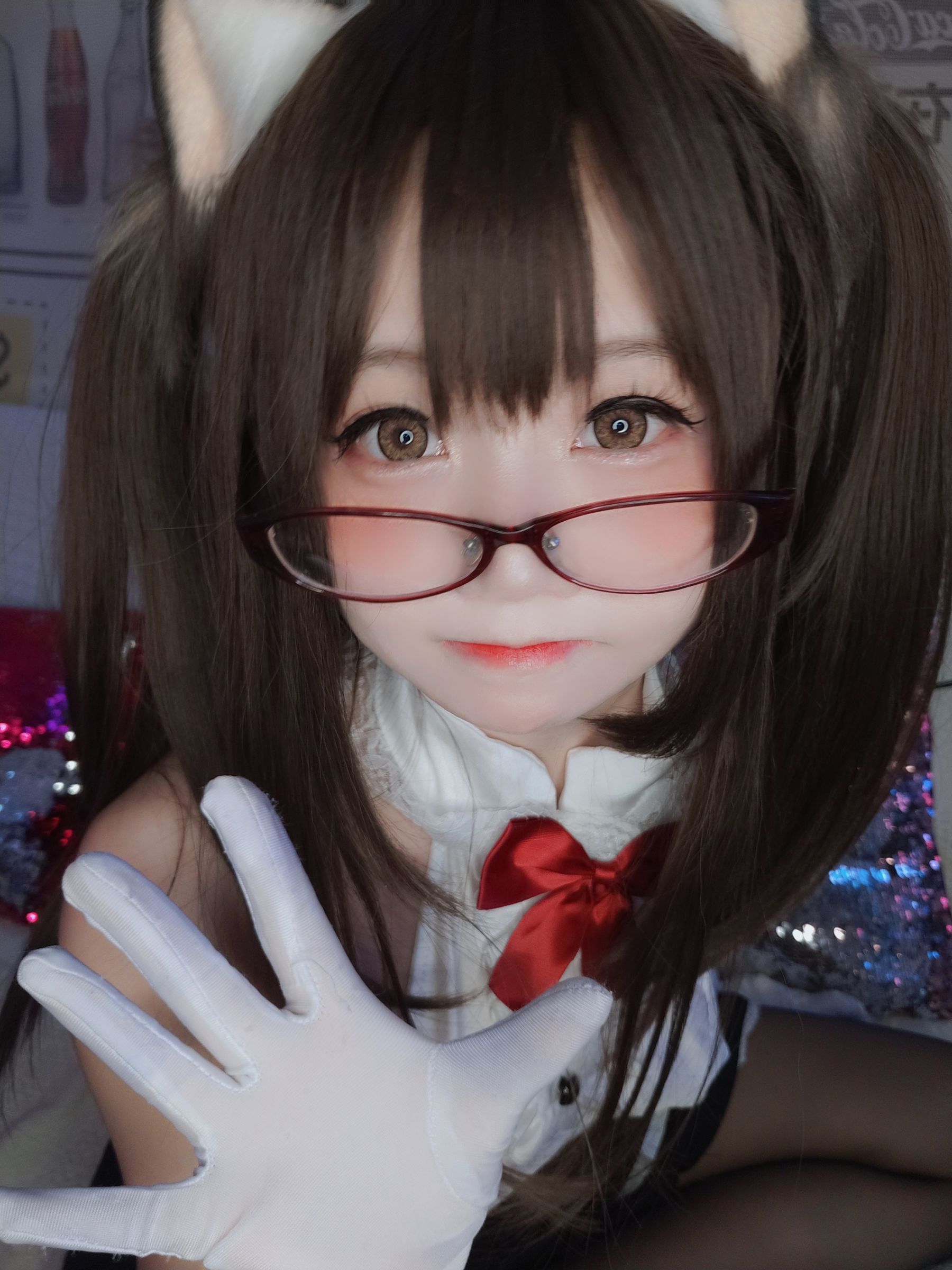 萌妹子Coser摇摇乐yoyo – 黑色紧身衣 Cosplay-第4张