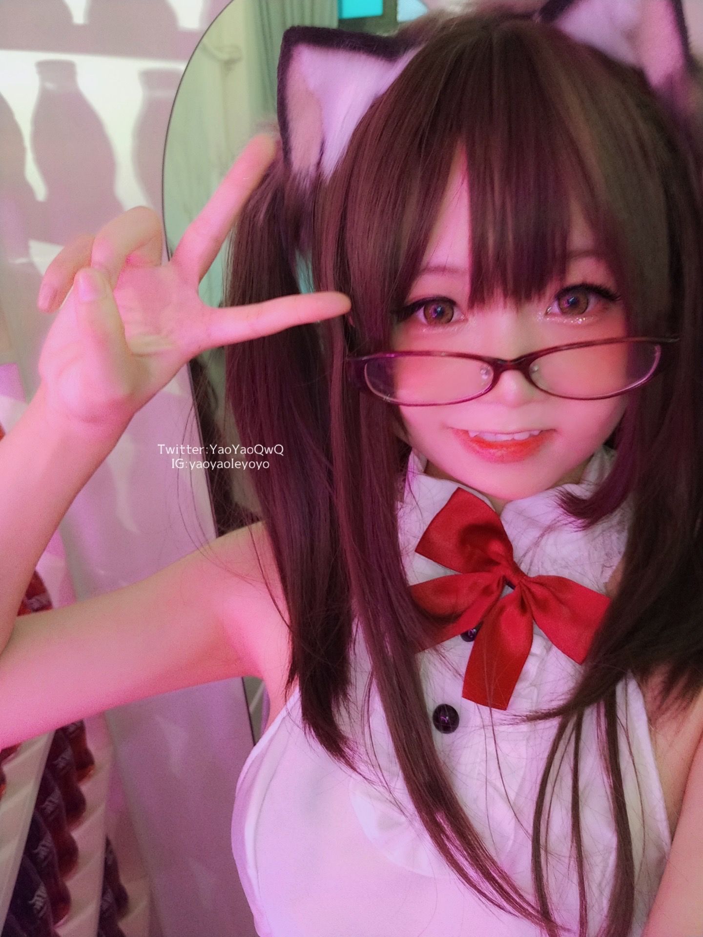 萌妹子Coser摇摇乐yoyo – 黑色紧身衣 Cosplay-第9张