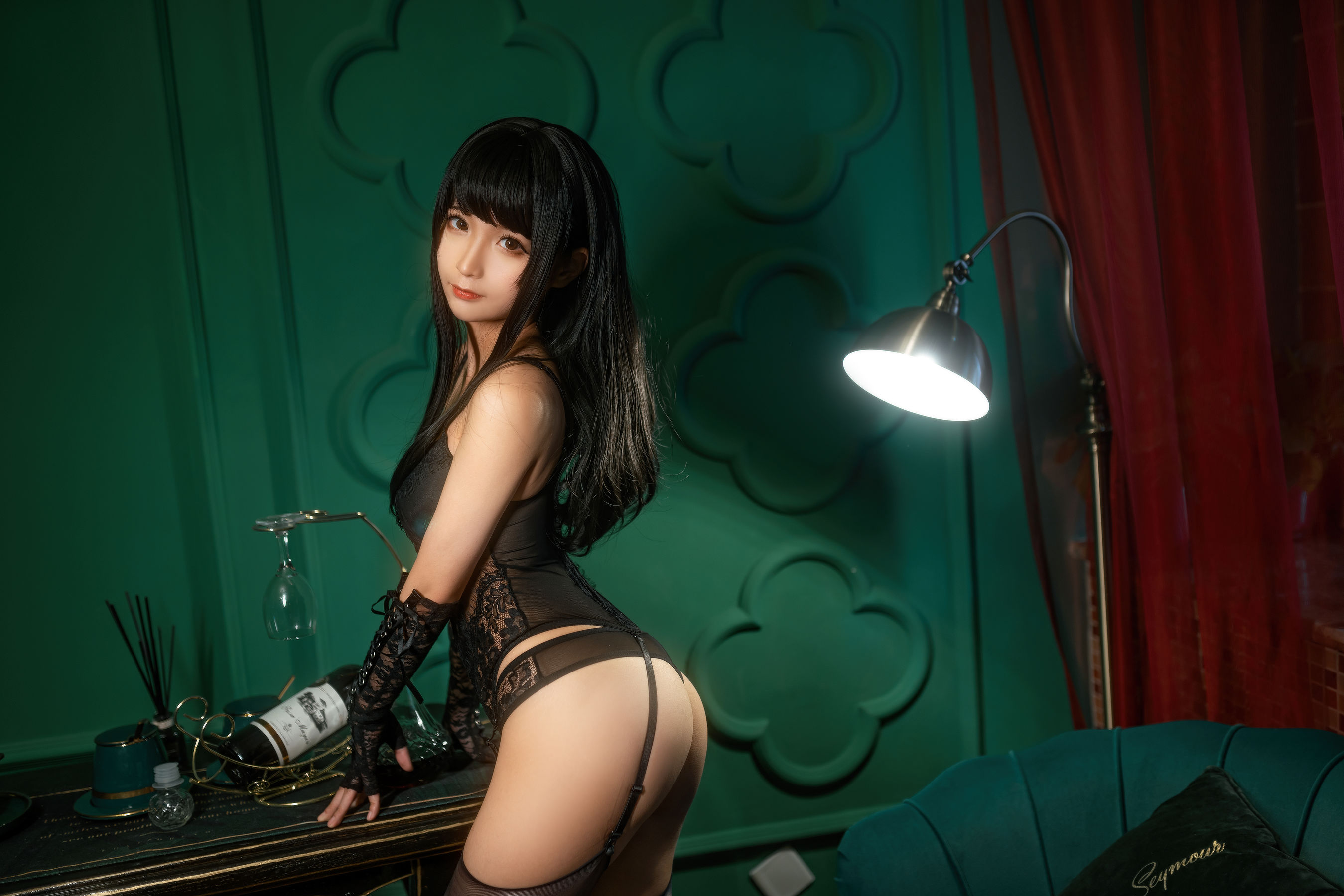 动漫博主蠢沫沫 – 黑内衣 Cosplay-第7张