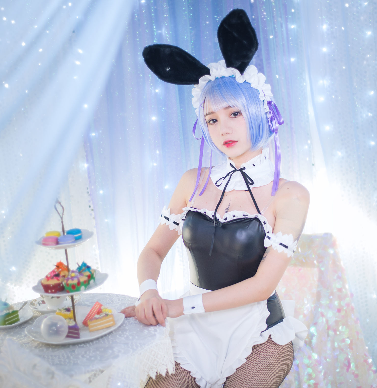 [萝莉COS] 洛丽塔大哥 – 蕾姆兔女郎 Cosplay-第5张
