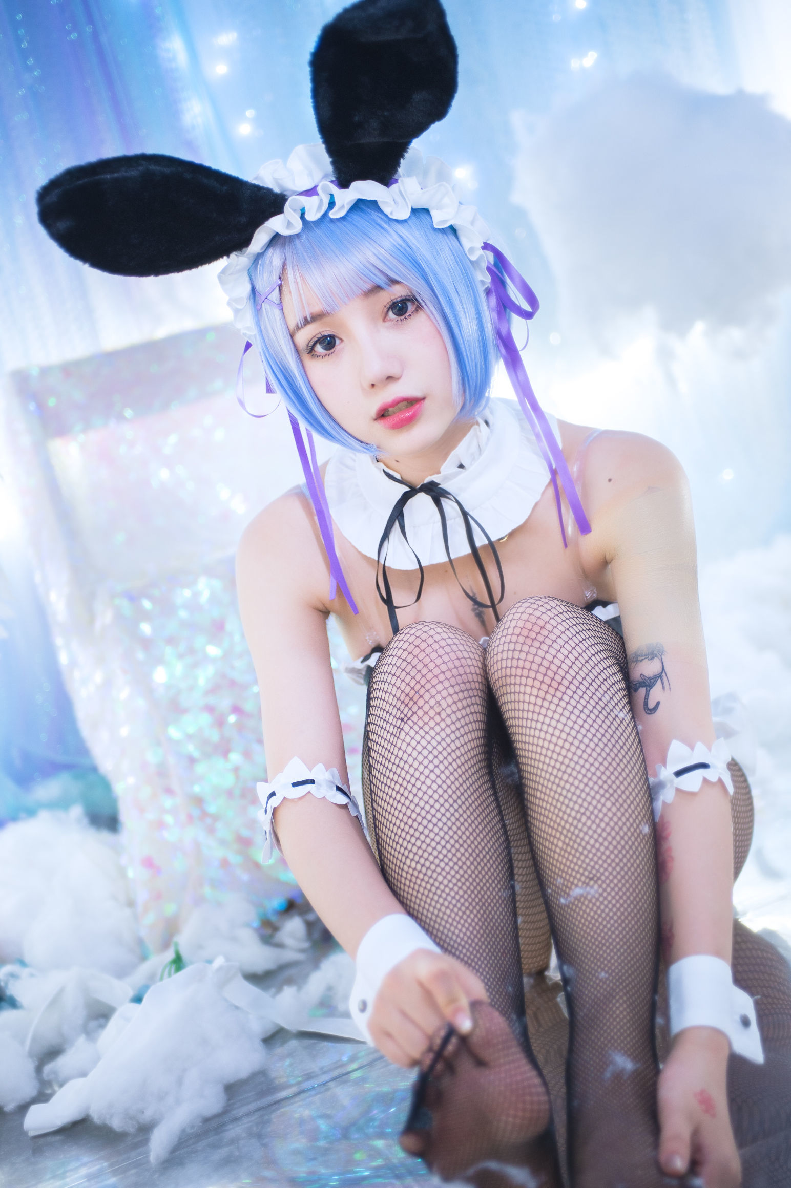 [萝莉COS] 洛丽塔大哥 – 蕾姆兔女郎 Cosplay-第4张