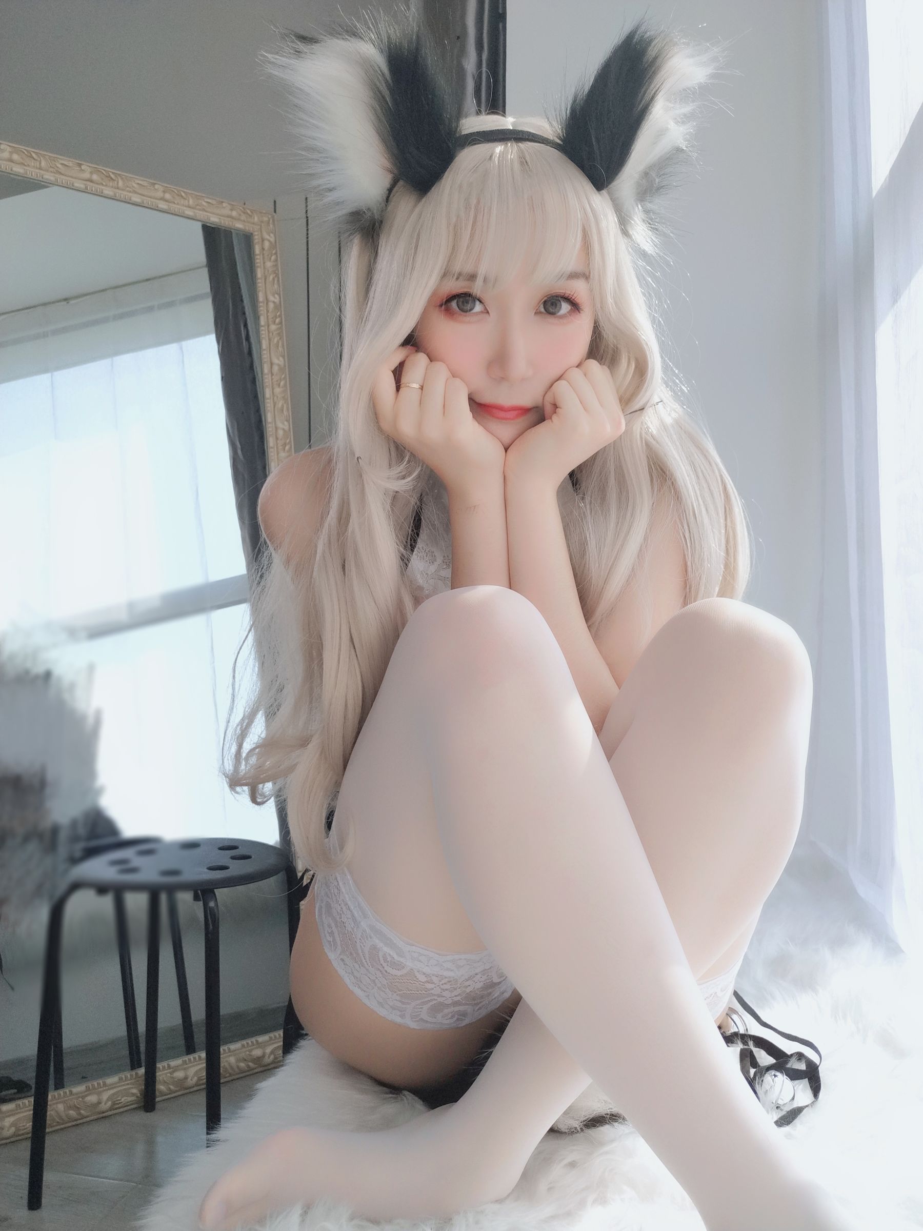 Coser小姐姐白银 小白狼 Cosplay-第3张