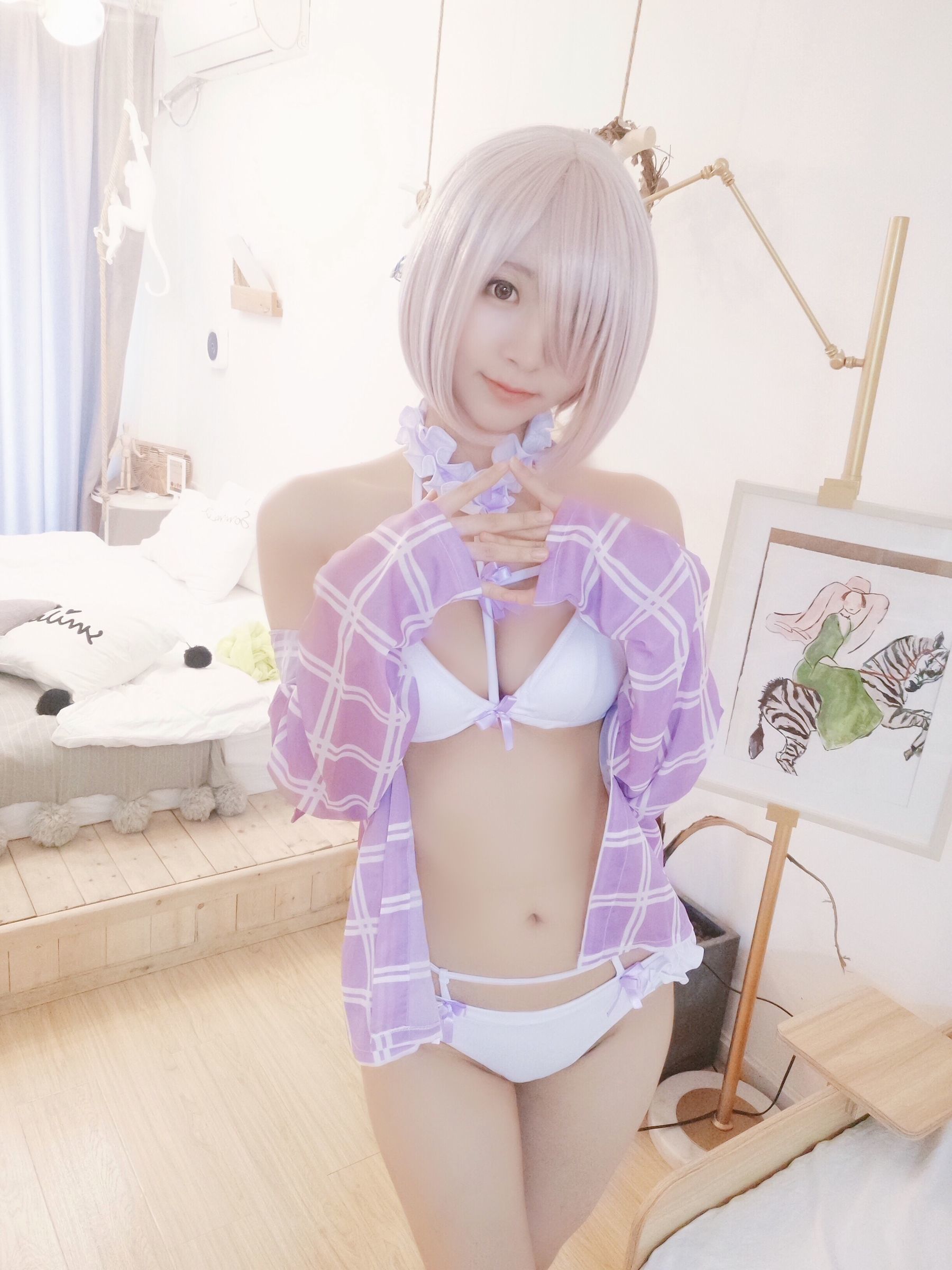 人气Coser黑川 玛修内衣 Cosplay-第4张