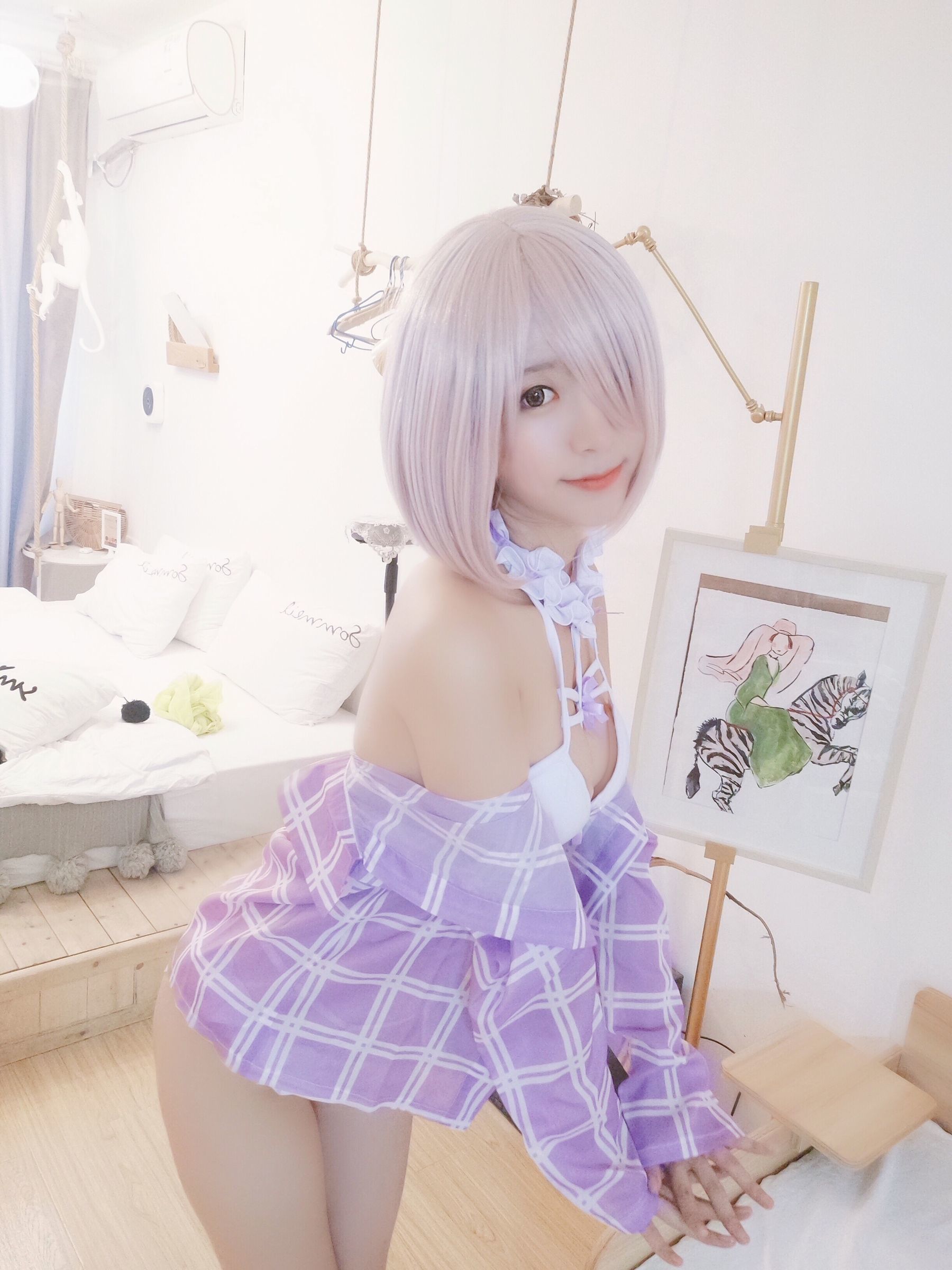 人气Coser黑川 玛修内衣 Cosplay-第5张