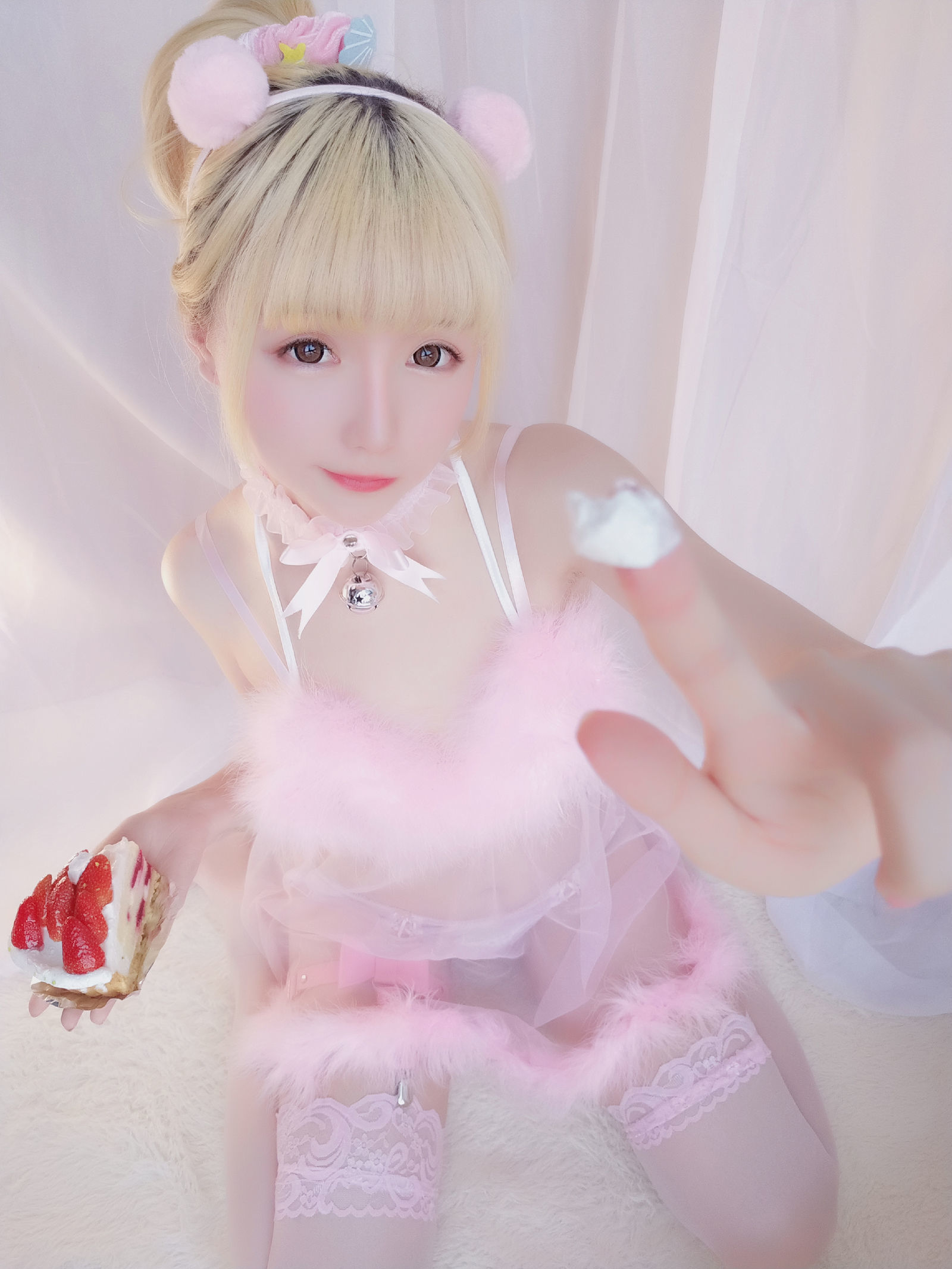 [萝莉COS] 星之迟迟 VOL.09 草莓睡衣包 Cosplay-第10张