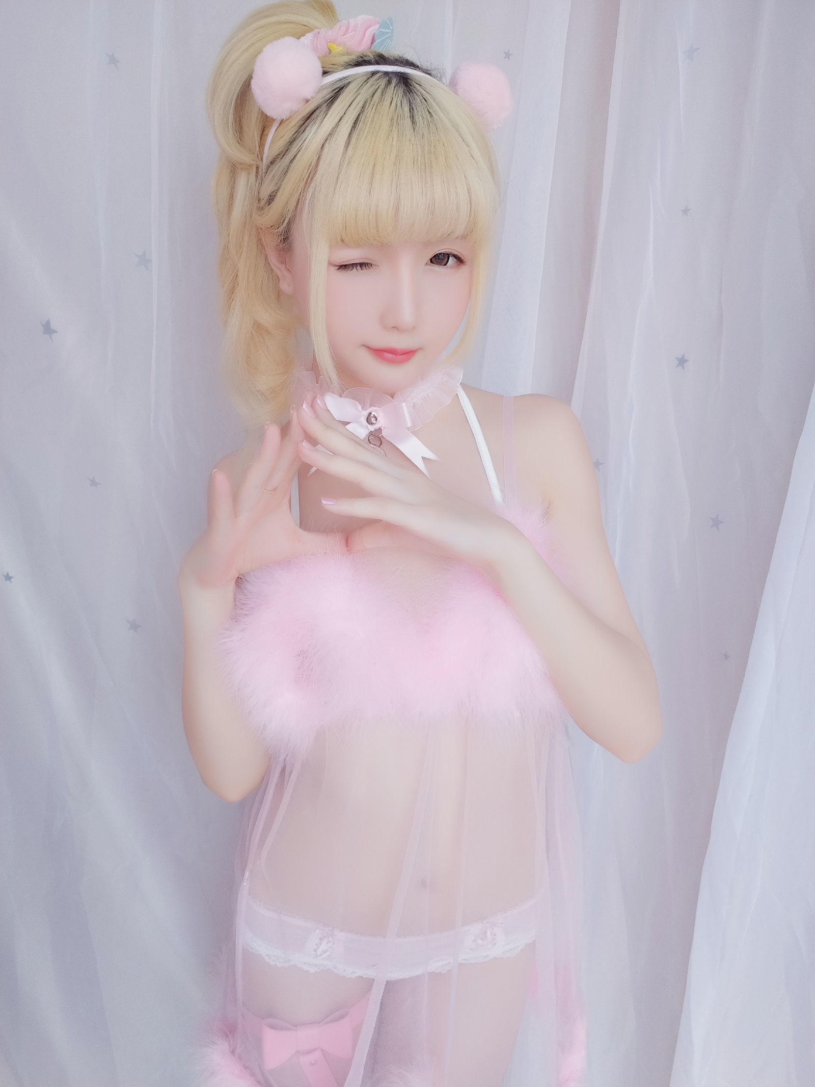[萝莉COS] 星之迟迟 VOL.09 草莓睡衣包 Cosplay-第53张