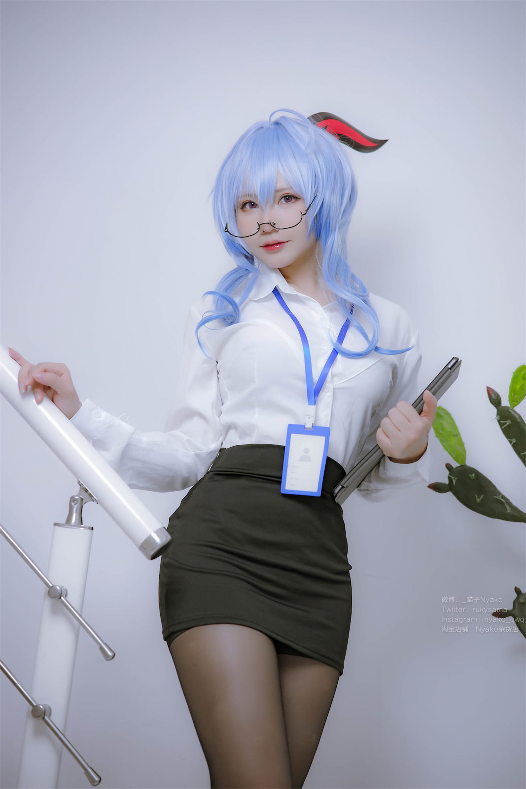 Nyako喵子 – 原神甘雨OL Cosplay-第9张