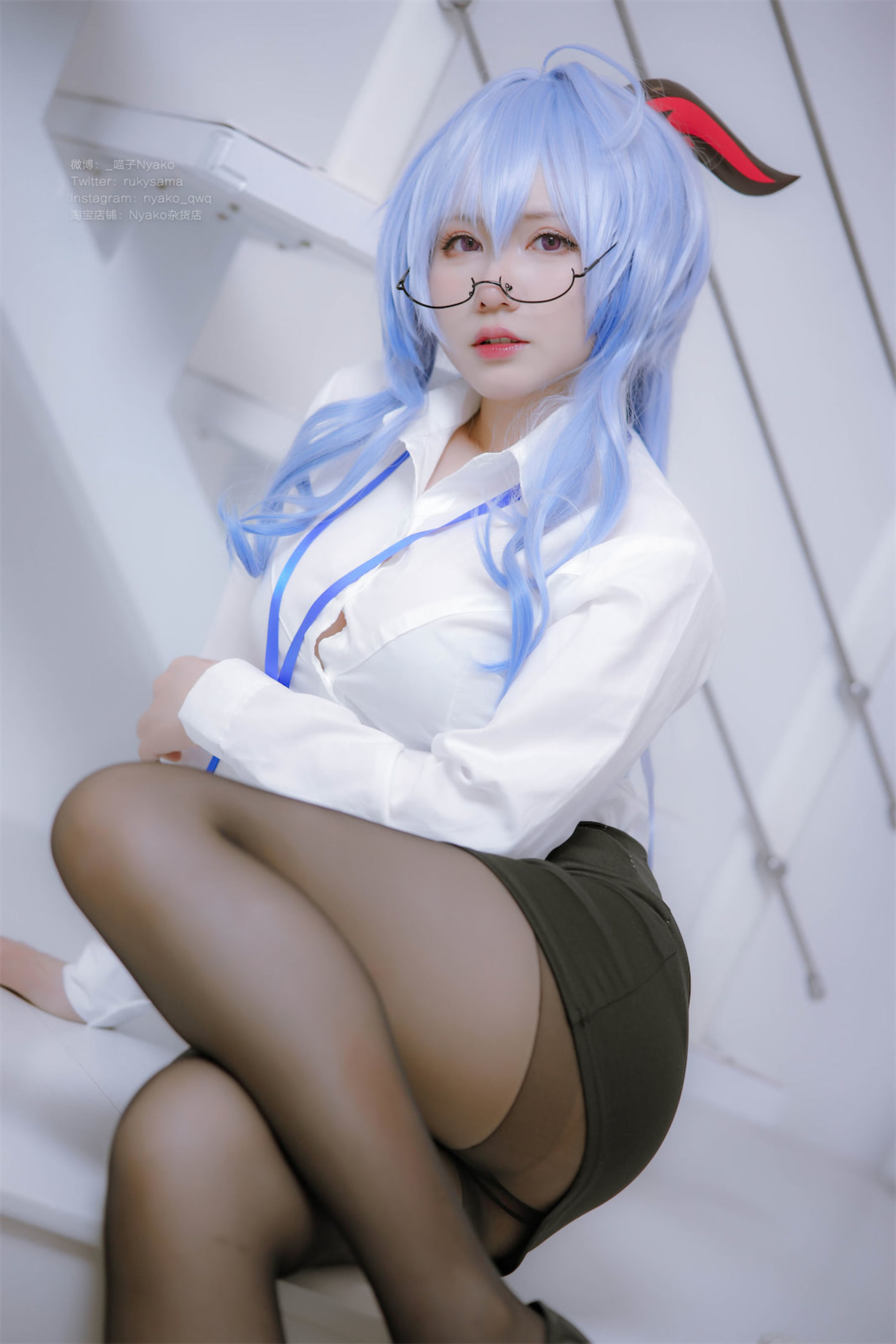Nyako喵子 – 原神甘雨OL Cosplay-第1张