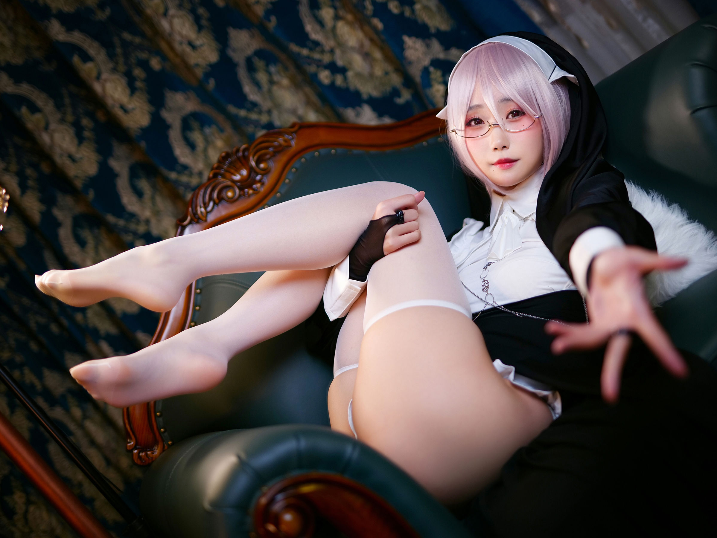 动漫博主曉美媽 – 痴-修女 Cosplay-第8张