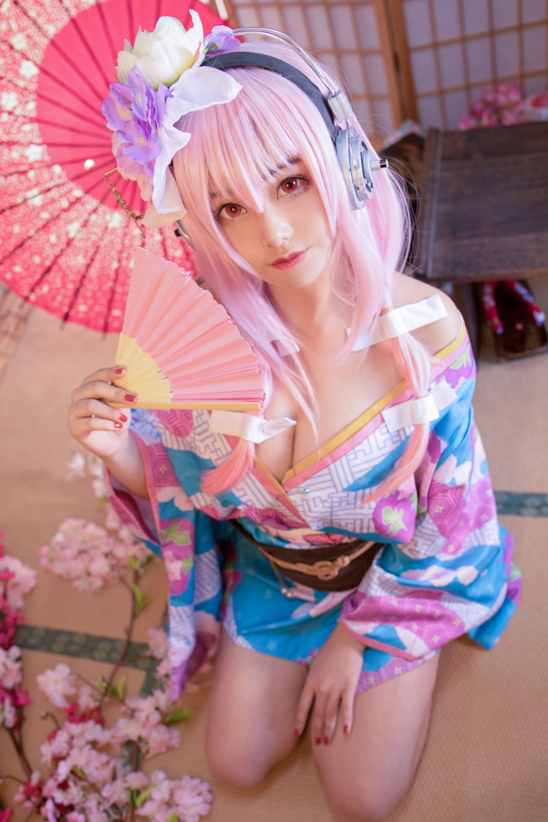 [Cosplay写真] 萌系小姐姐蜜汁猫裘 – 索尼子和服 Cosplay-第11张