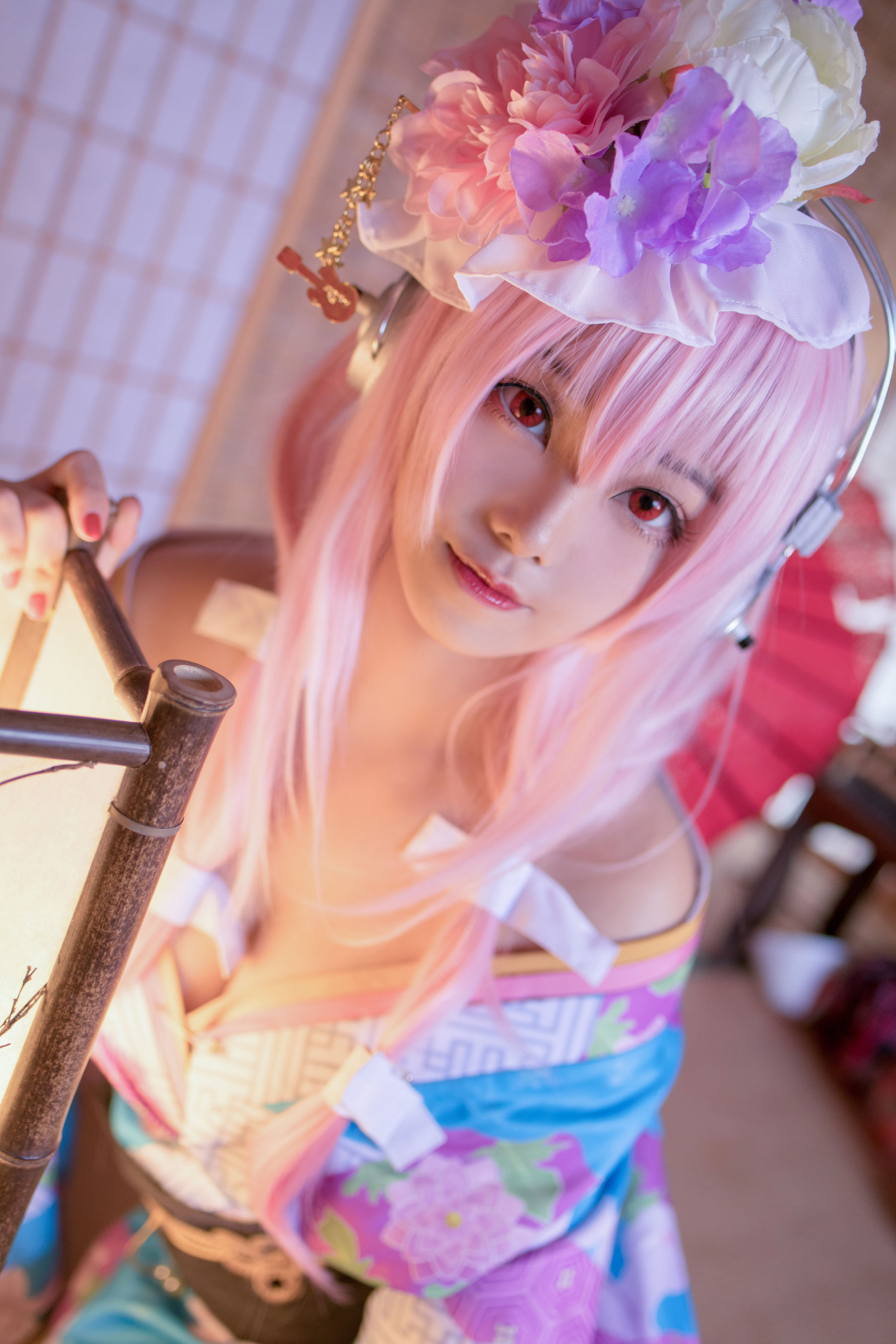 [Cosplay写真] 萌系小姐姐蜜汁猫裘 – 索尼子和服 Cosplay-第2张