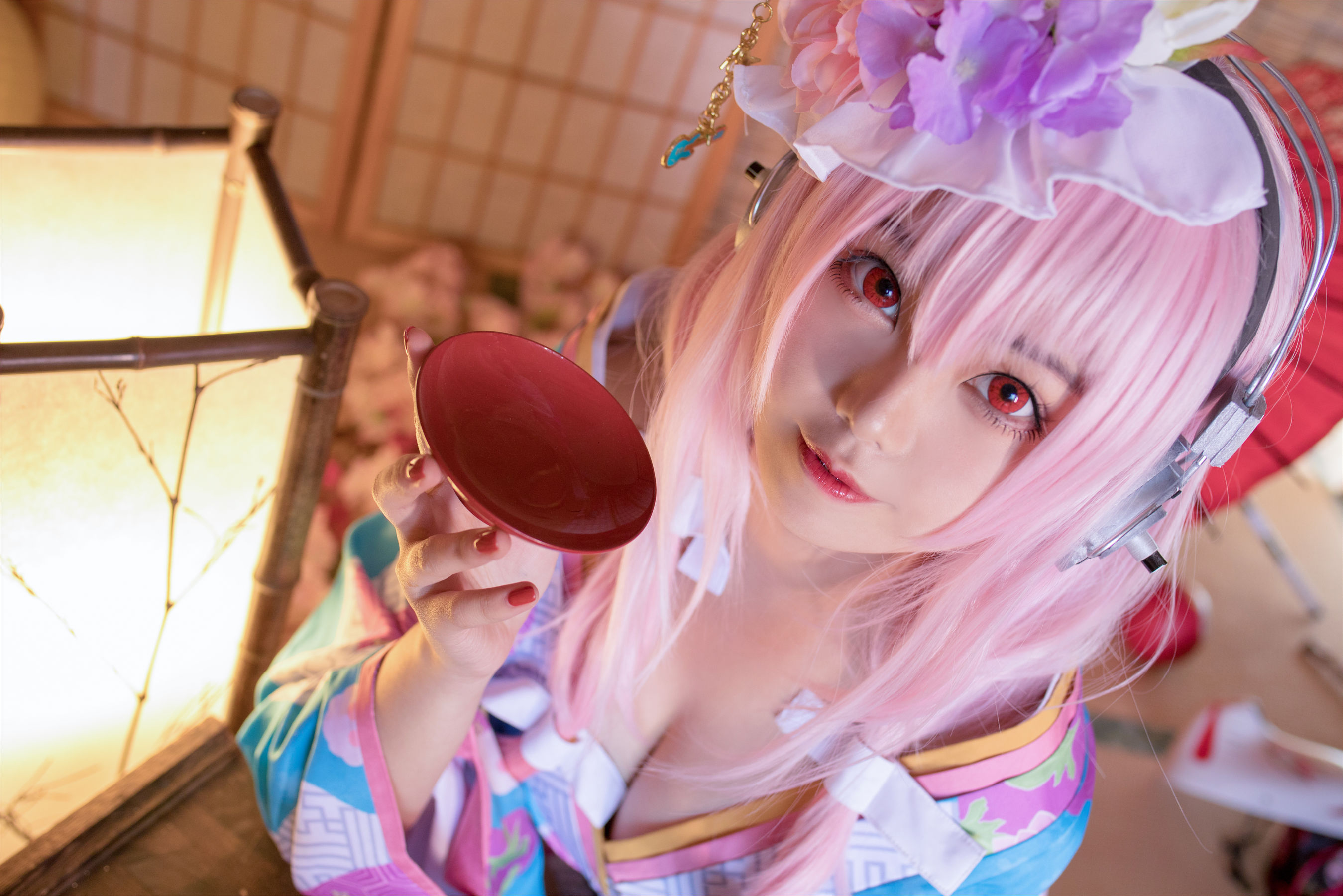 [Cosplay写真] 萌系小姐姐蜜汁猫裘 – 索尼子和服 Cosplay-第6张