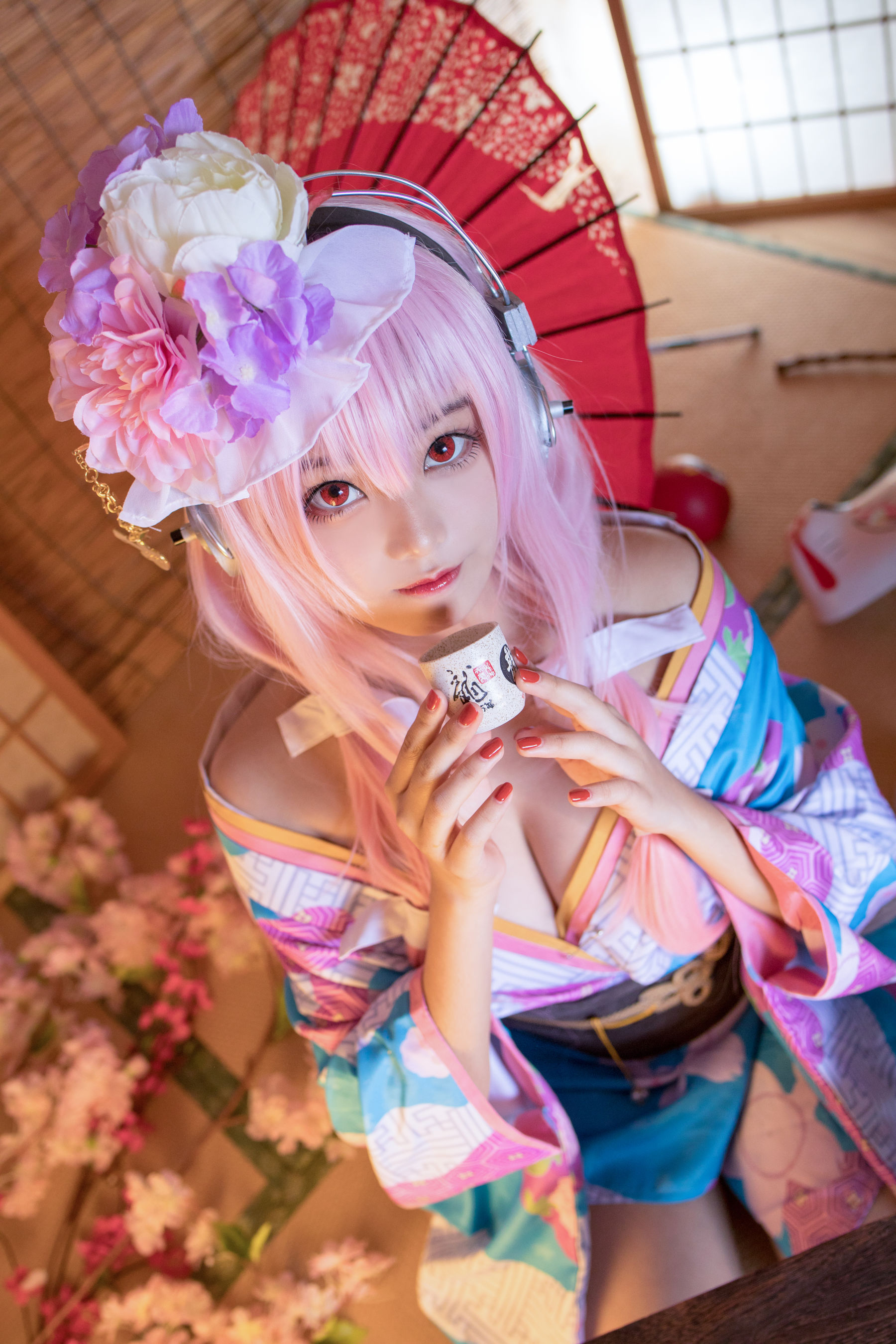 [Cosplay写真] 萌系小姐姐蜜汁猫裘 – 索尼子和服 Cosplay-第3张