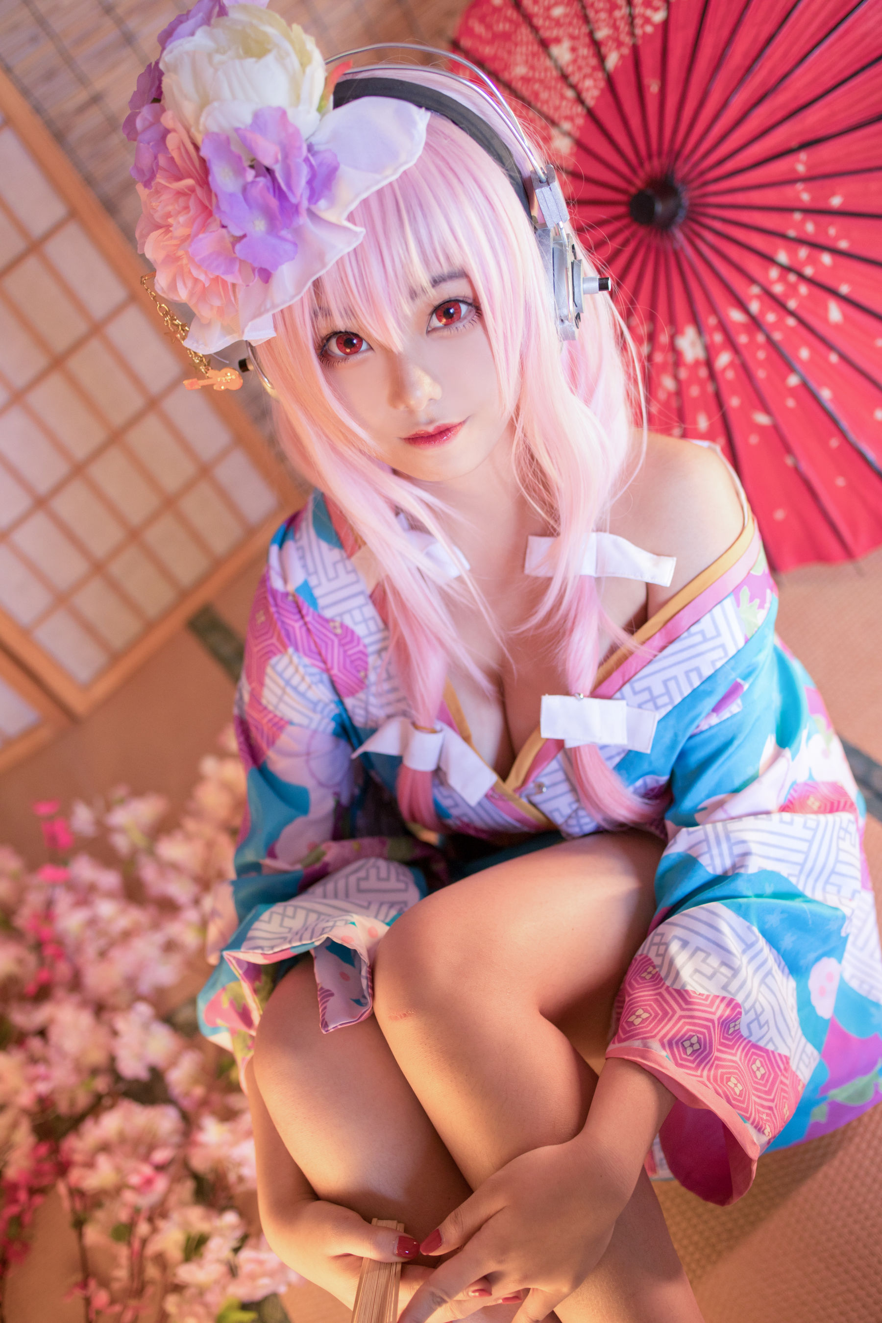 [Cosplay写真] 萌系小姐姐蜜汁猫裘 – 索尼子和服 Cosplay-第19张