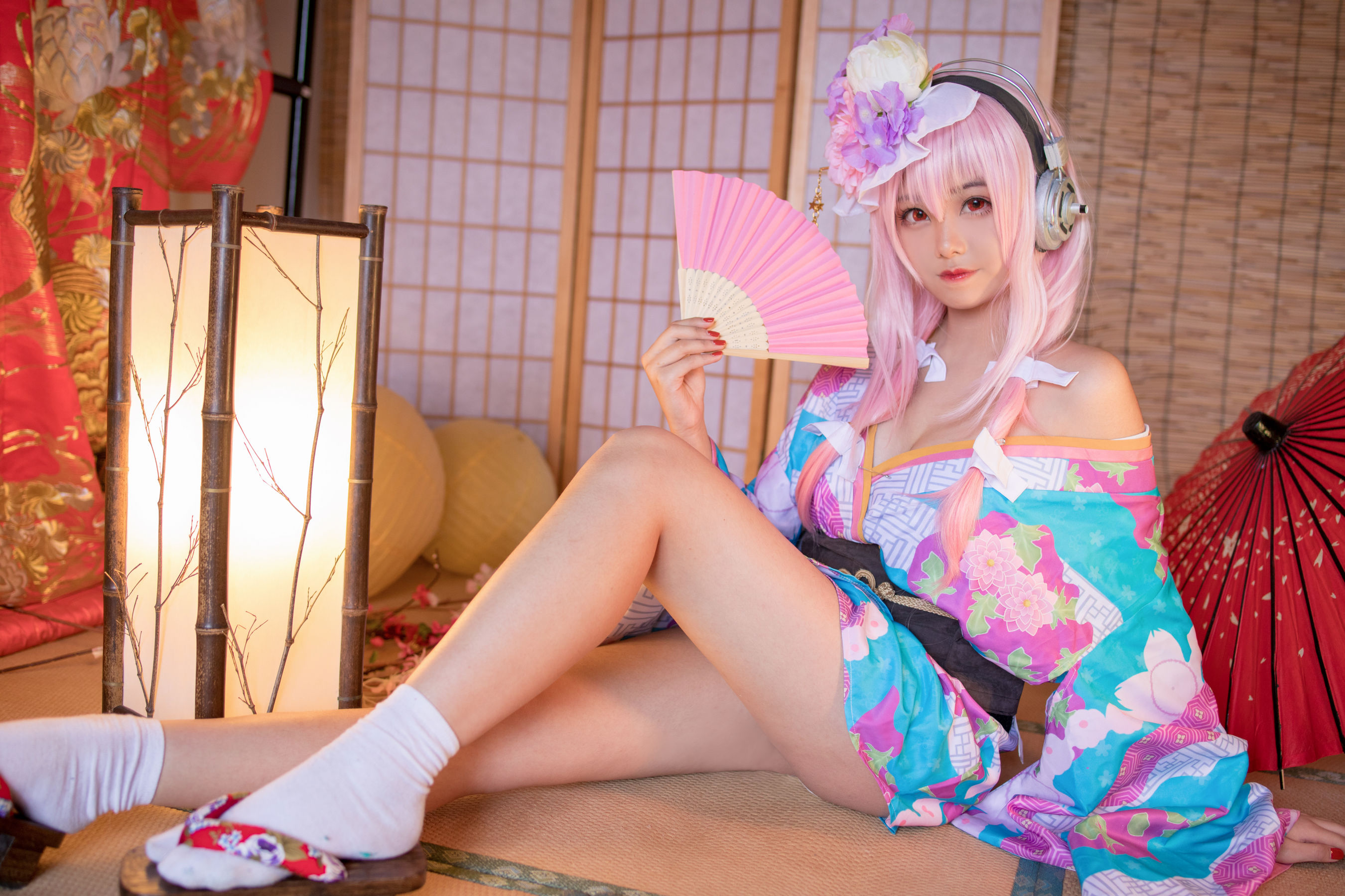 [Cosplay写真] 萌系小姐姐蜜汁猫裘 – 索尼子和服 Cosplay-第18张