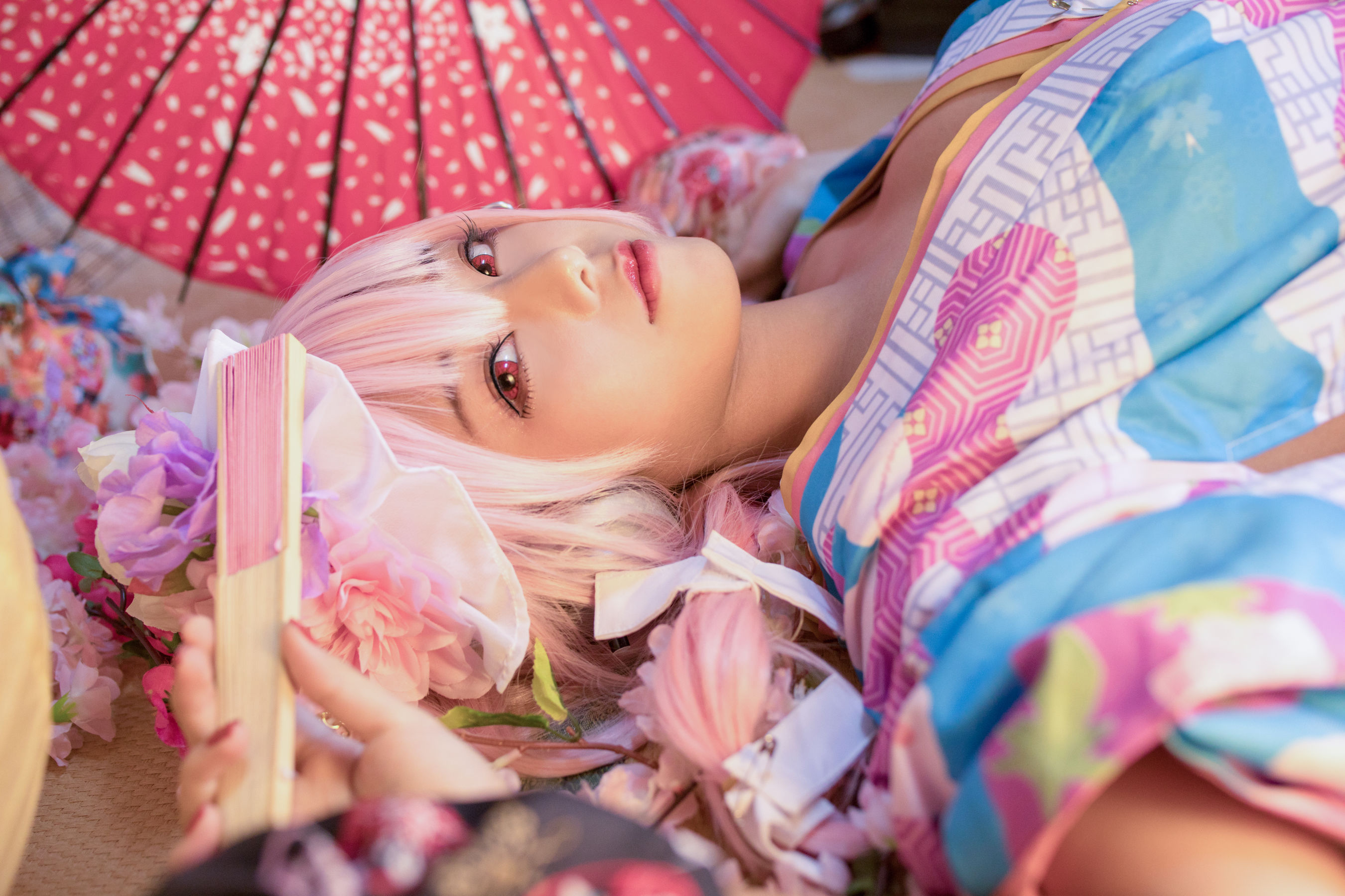[Cosplay写真] 萌系小姐姐蜜汁猫裘 – 索尼子和服 Cosplay-第9张