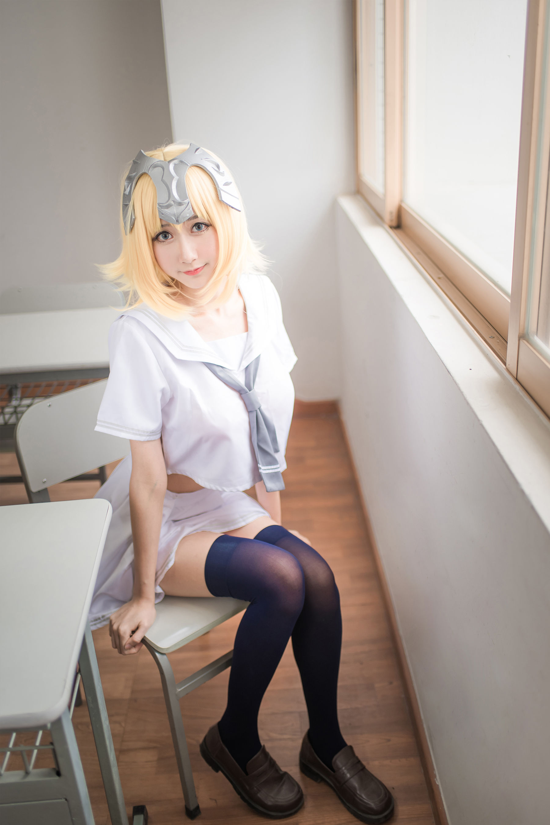 [萝莉COS] 木绵绵OwO – 贞德（白） Cosplay-第2张