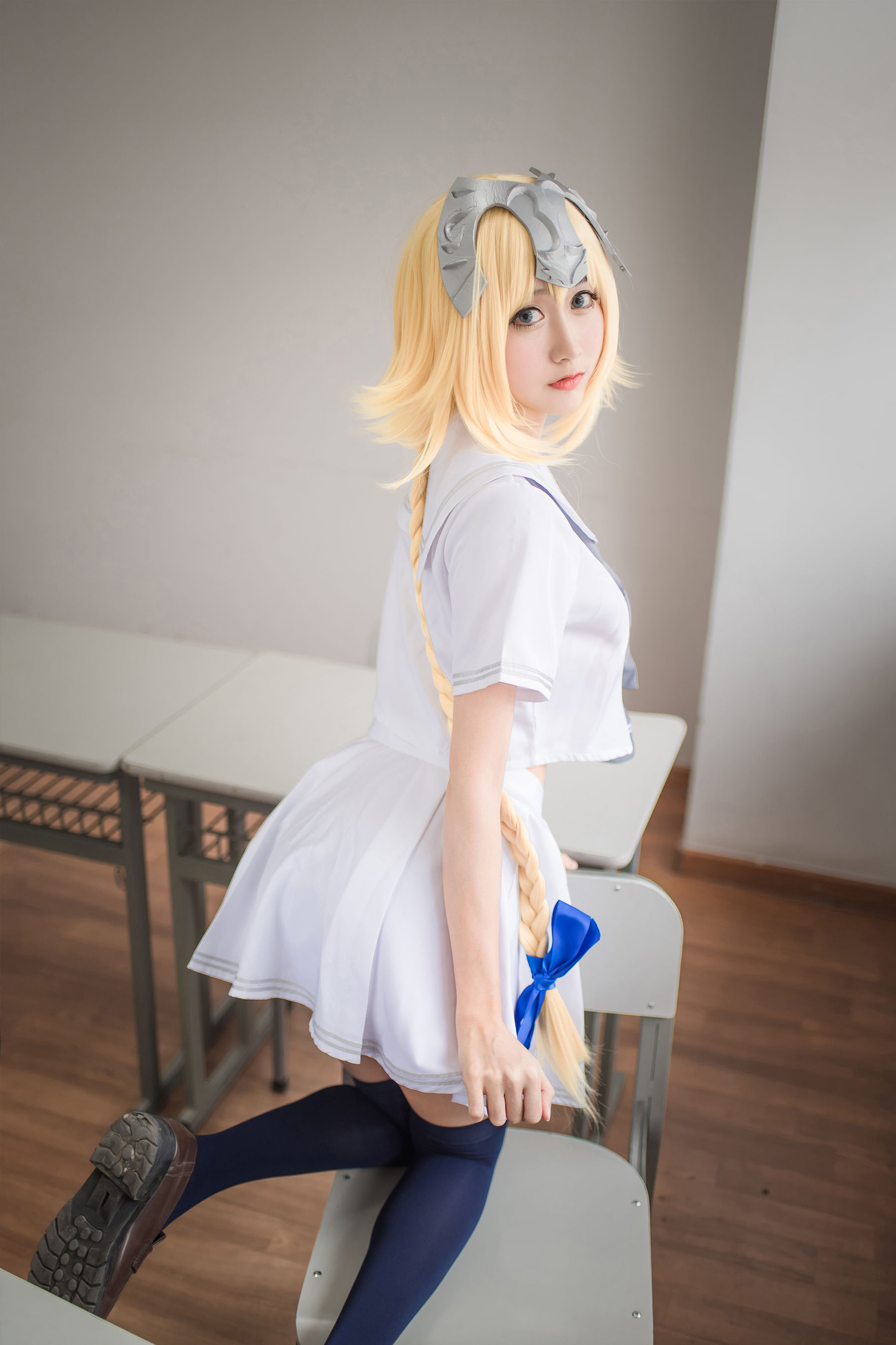 [萝莉COS] 木绵绵OwO – 贞德（白） Cosplay-第5张