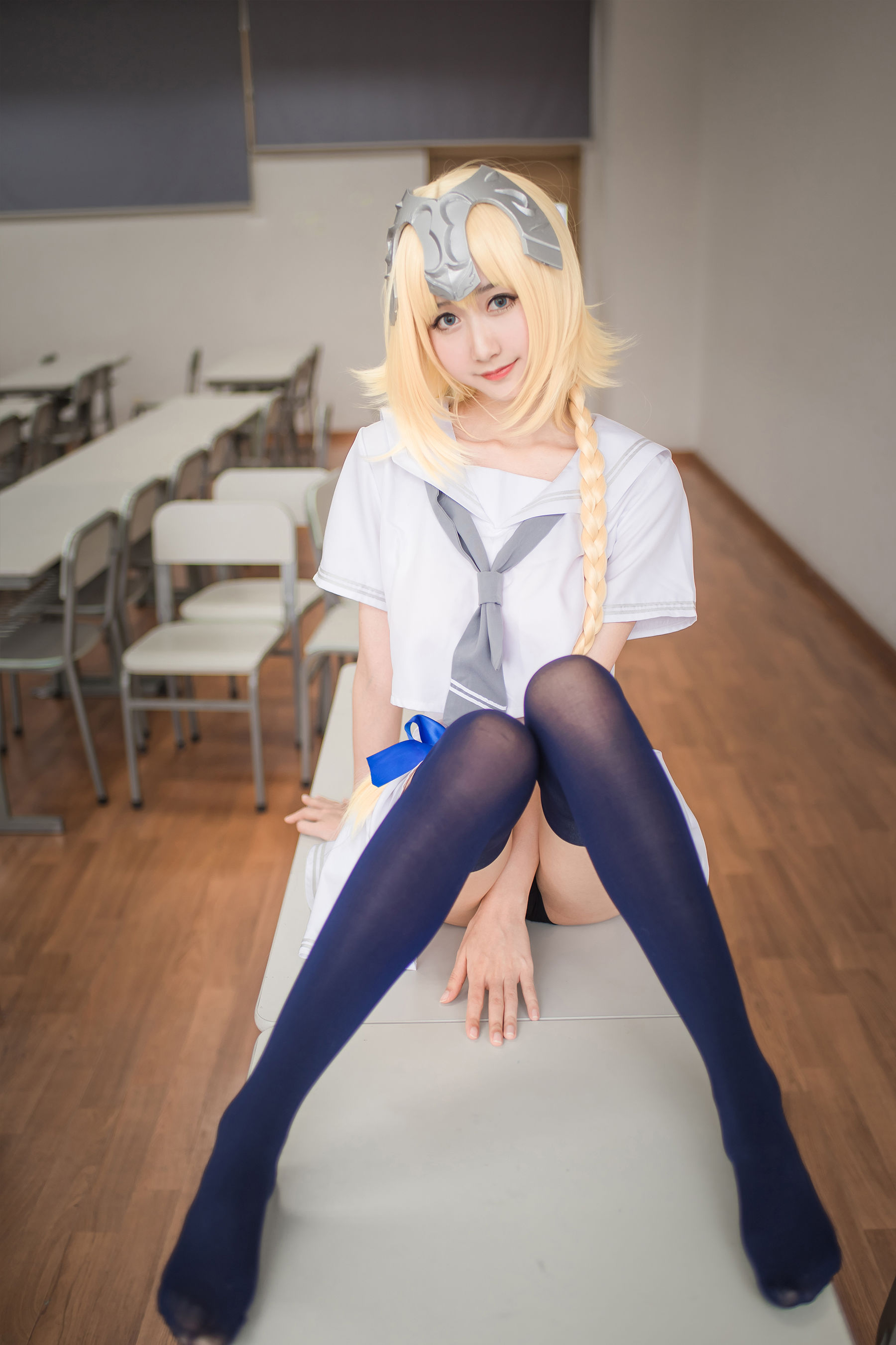 [萝莉COS] 木绵绵OwO – 贞德（白） Cosplay-第14张