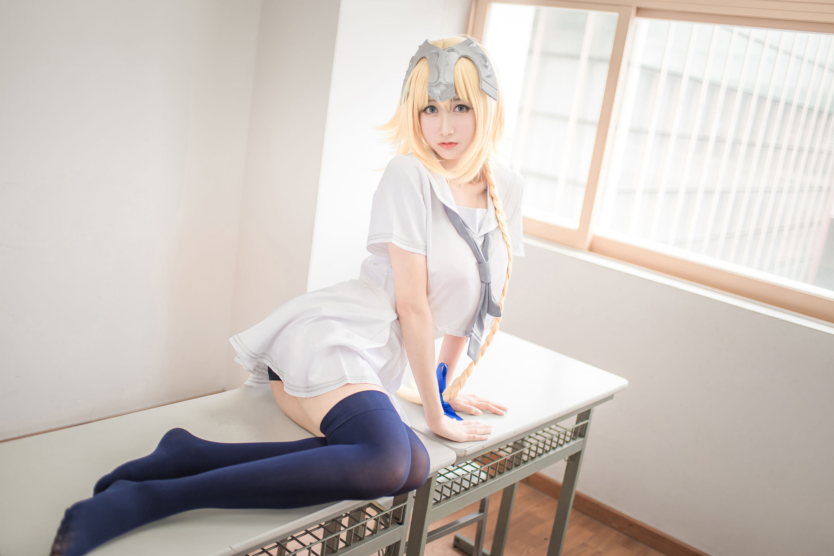 [萝莉COS] 木绵绵OwO – 贞德（白） Cosplay-第3张