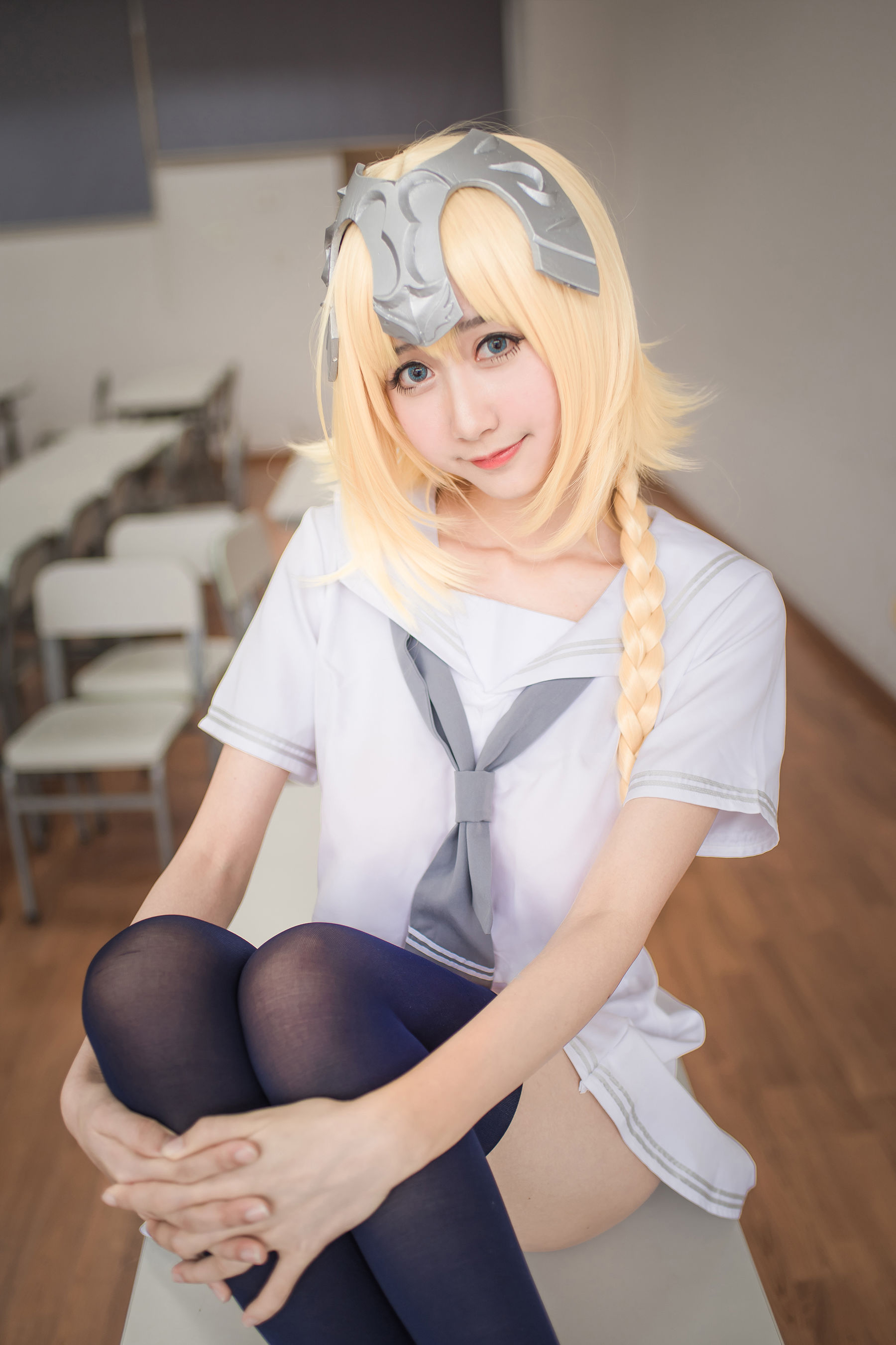 [萝莉COS] 木绵绵OwO – 贞德（白） Cosplay-第9张
