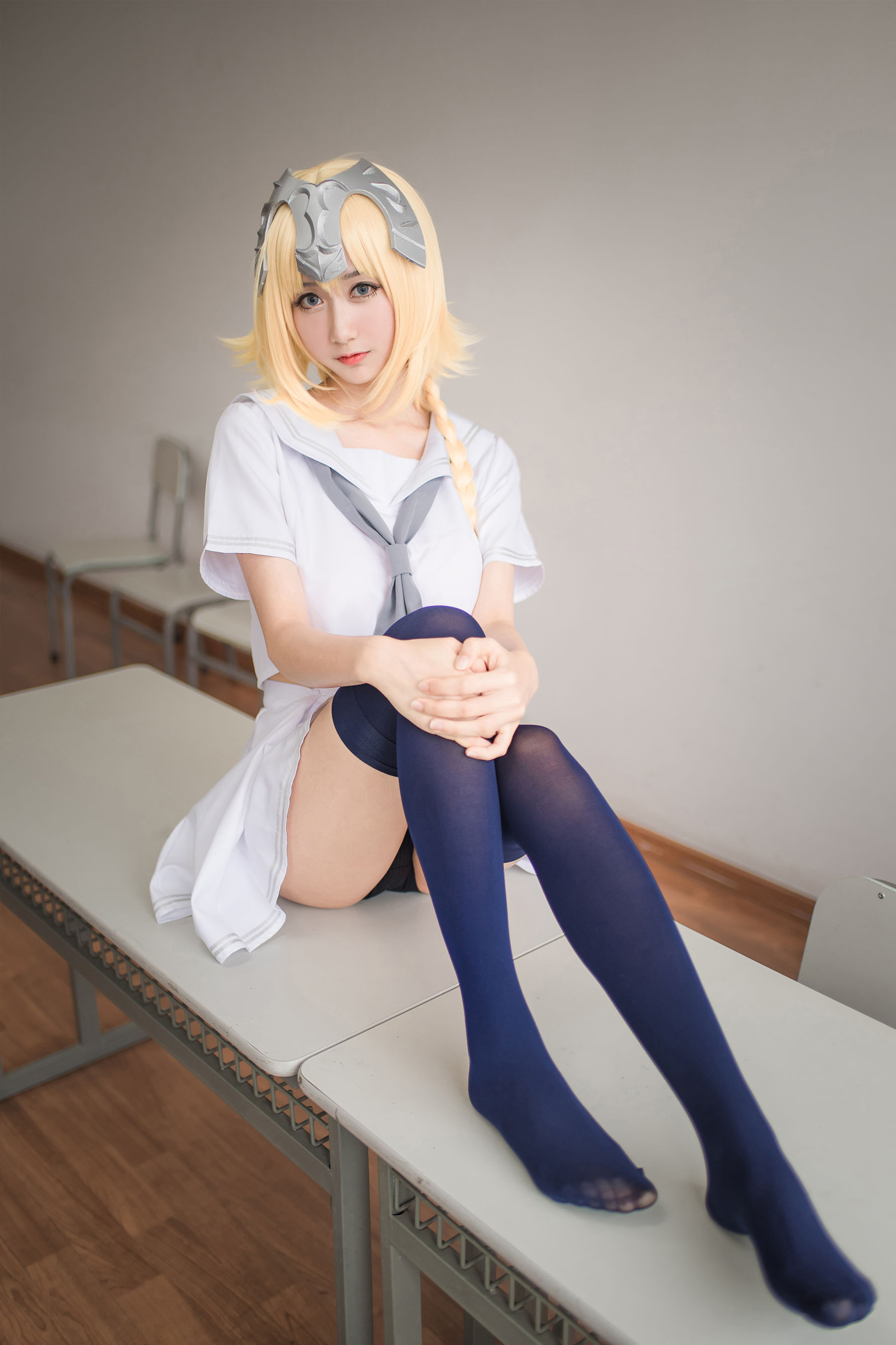 [萝莉COS] 木绵绵OwO – 贞德（白） Cosplay-第11张