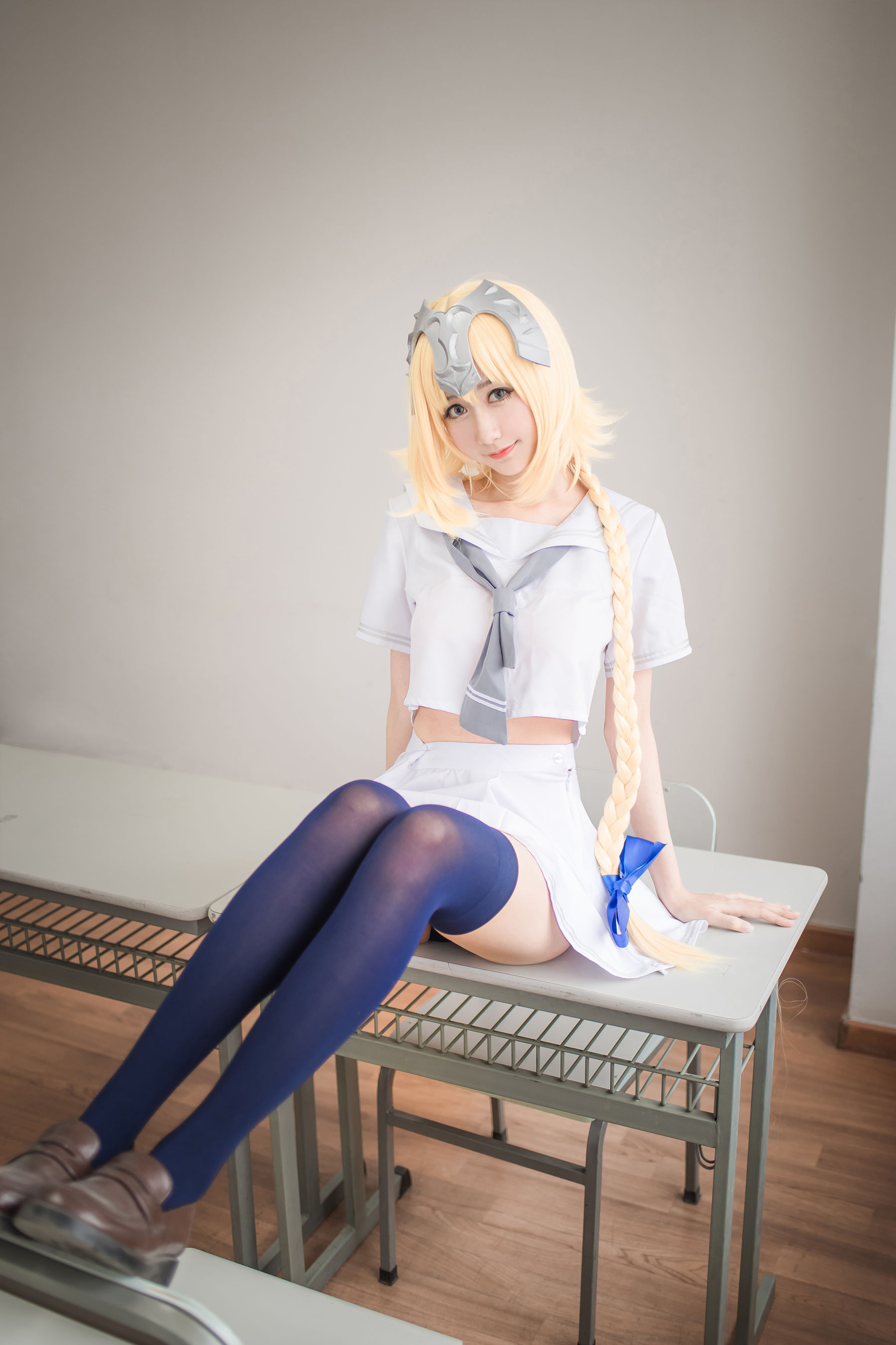 [萝莉COS] 木绵绵OwO – 贞德（白） Cosplay-第6张
