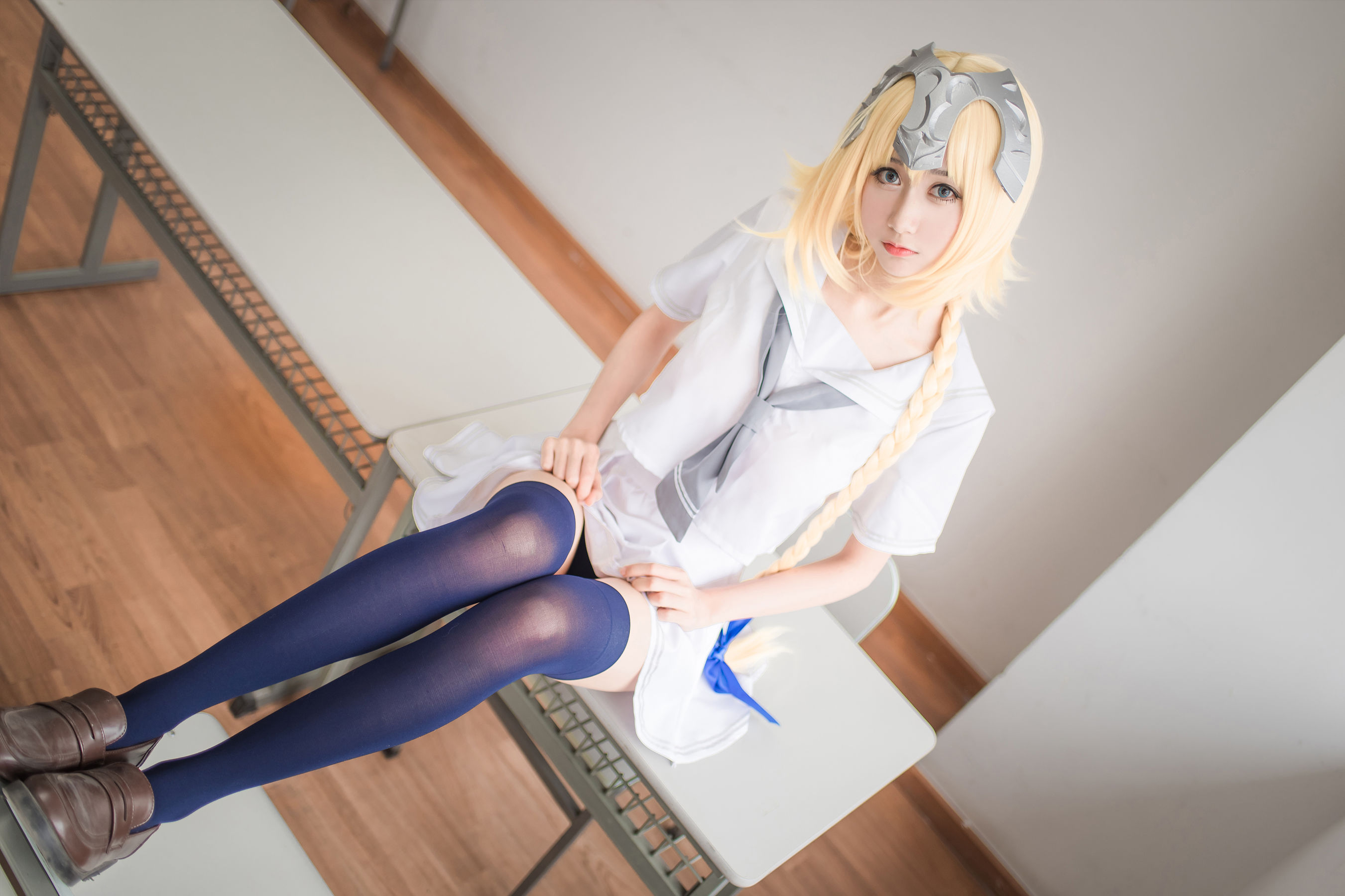 [萝莉COS] 木绵绵OwO – 贞德（白） Cosplay-第7张