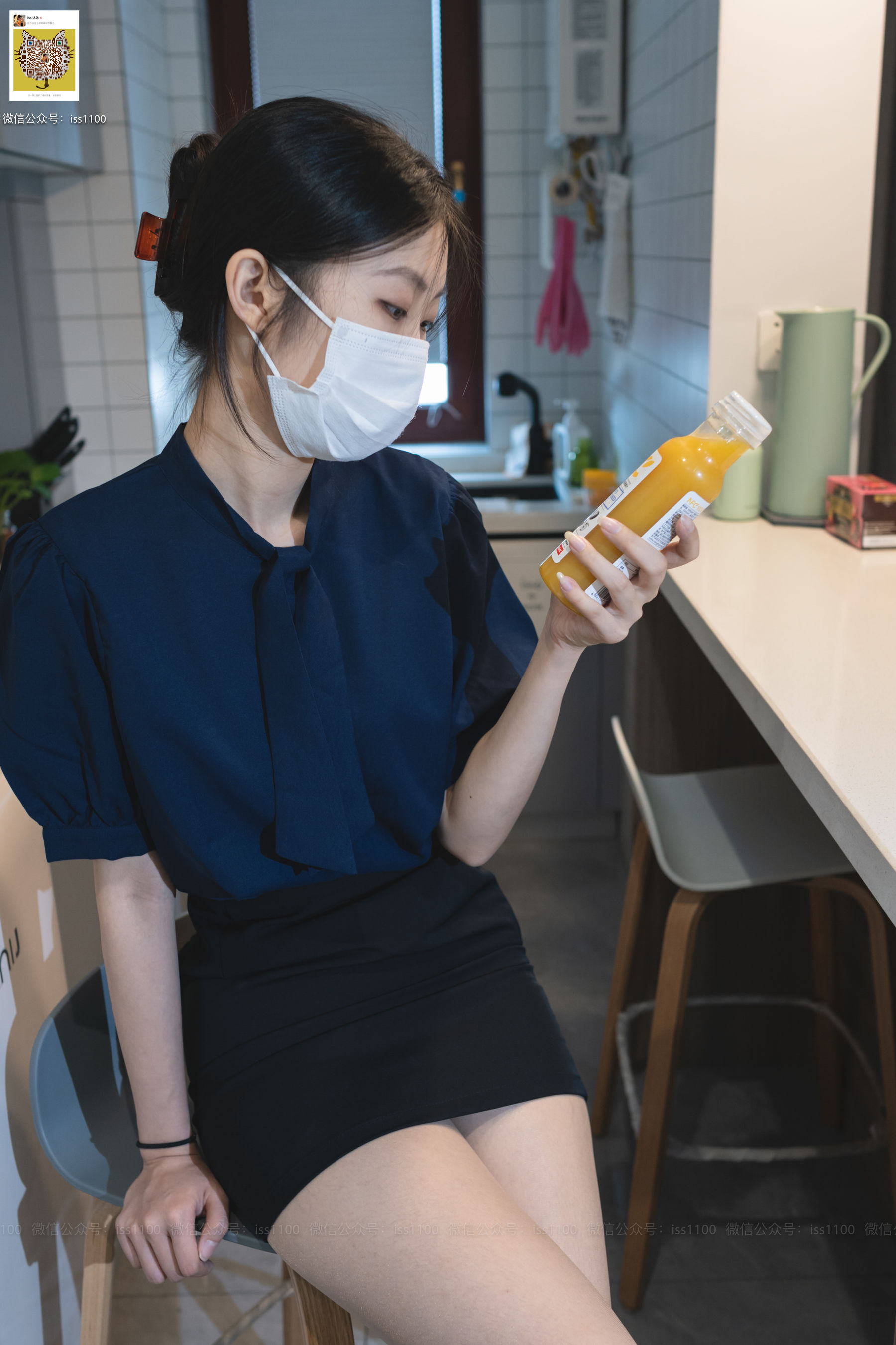 [ISS系列] 美晗 蓝色衬衫 Cosplay-第1张