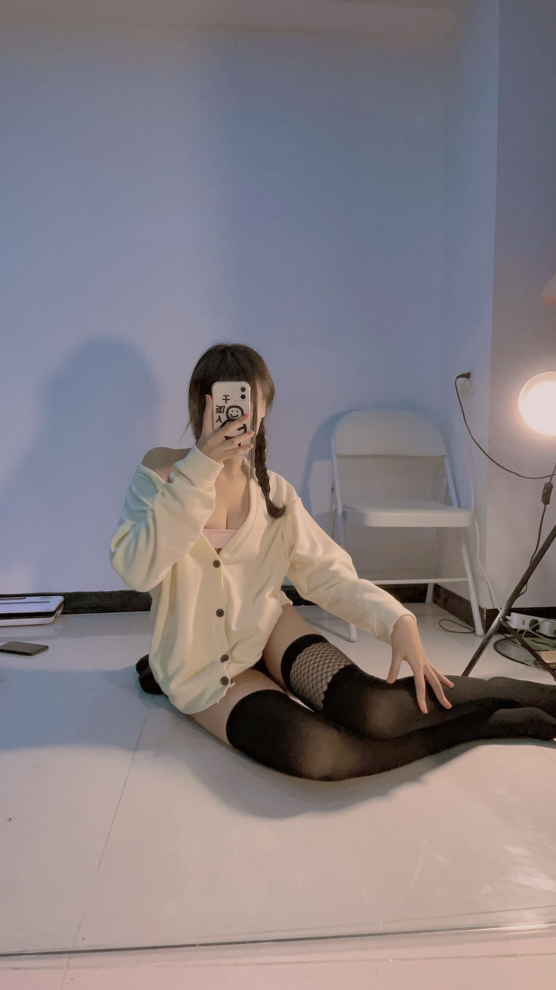 宁酱 – 黑丝女仆 Cosplay-第18张