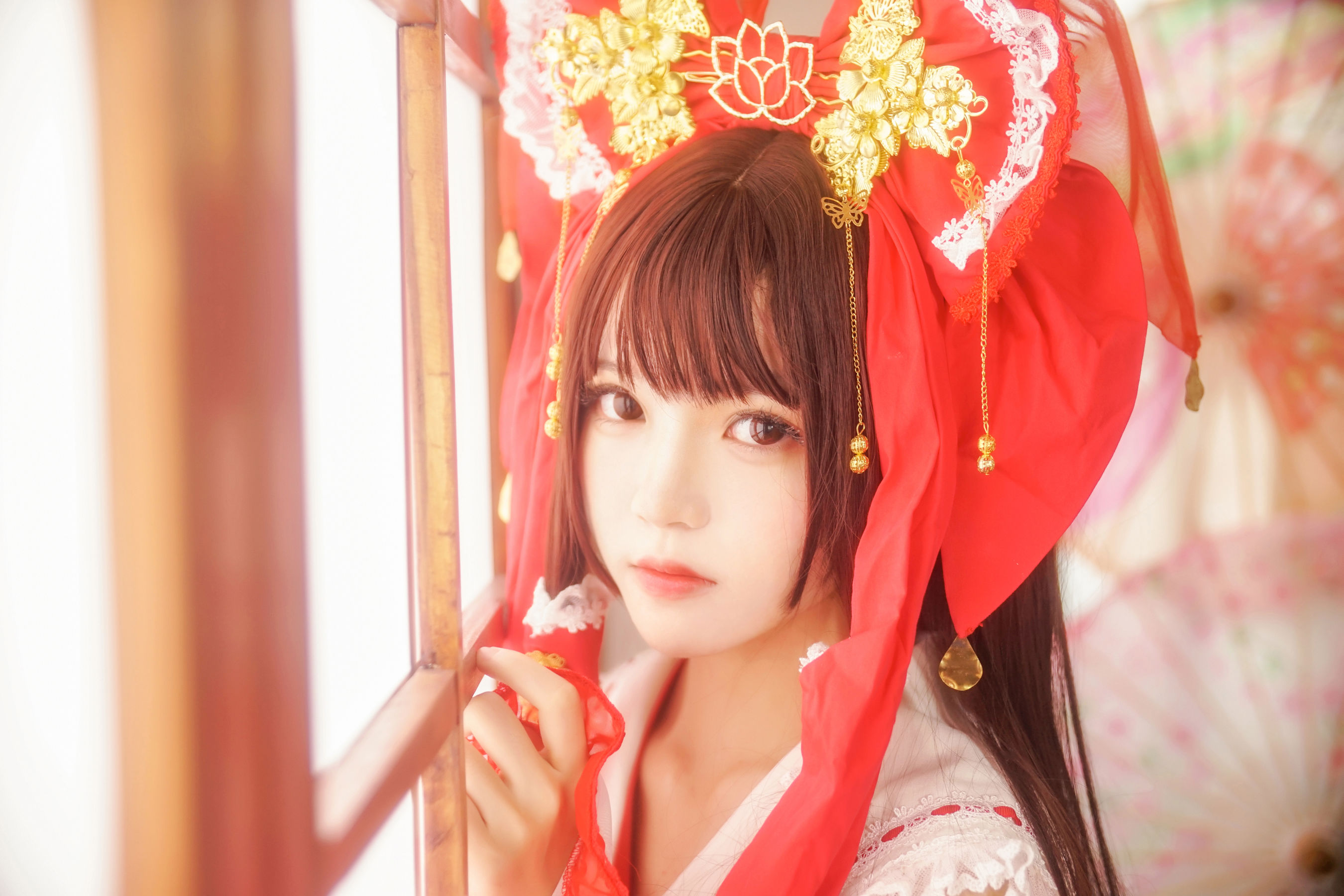 [萝莉COS] 疯猫ss《灵梦》 Cosplay-第2张