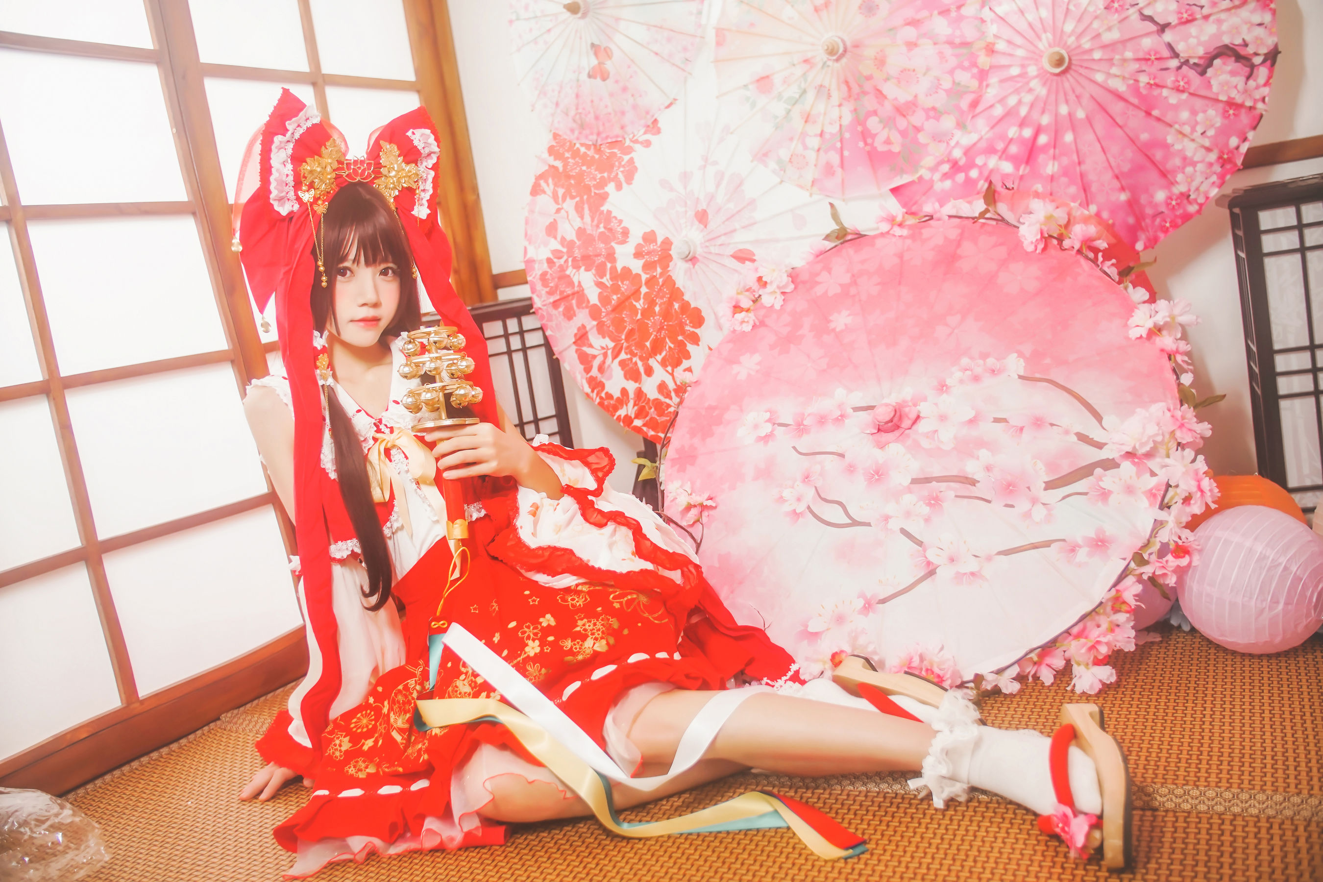 [萝莉COS] 疯猫ss《灵梦》 Cosplay-第7张
