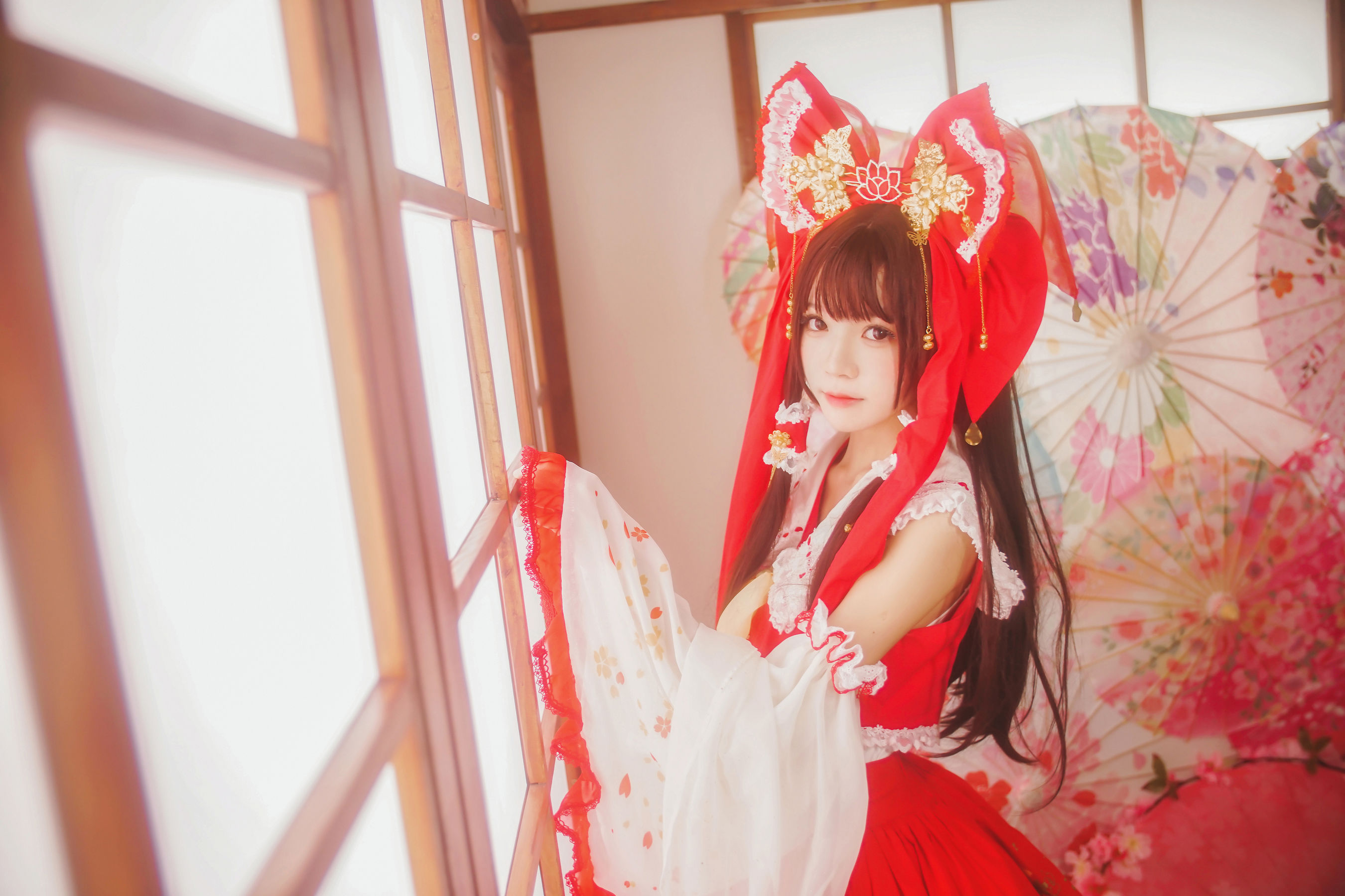 [萝莉COS] 疯猫ss《灵梦》 Cosplay-第40张