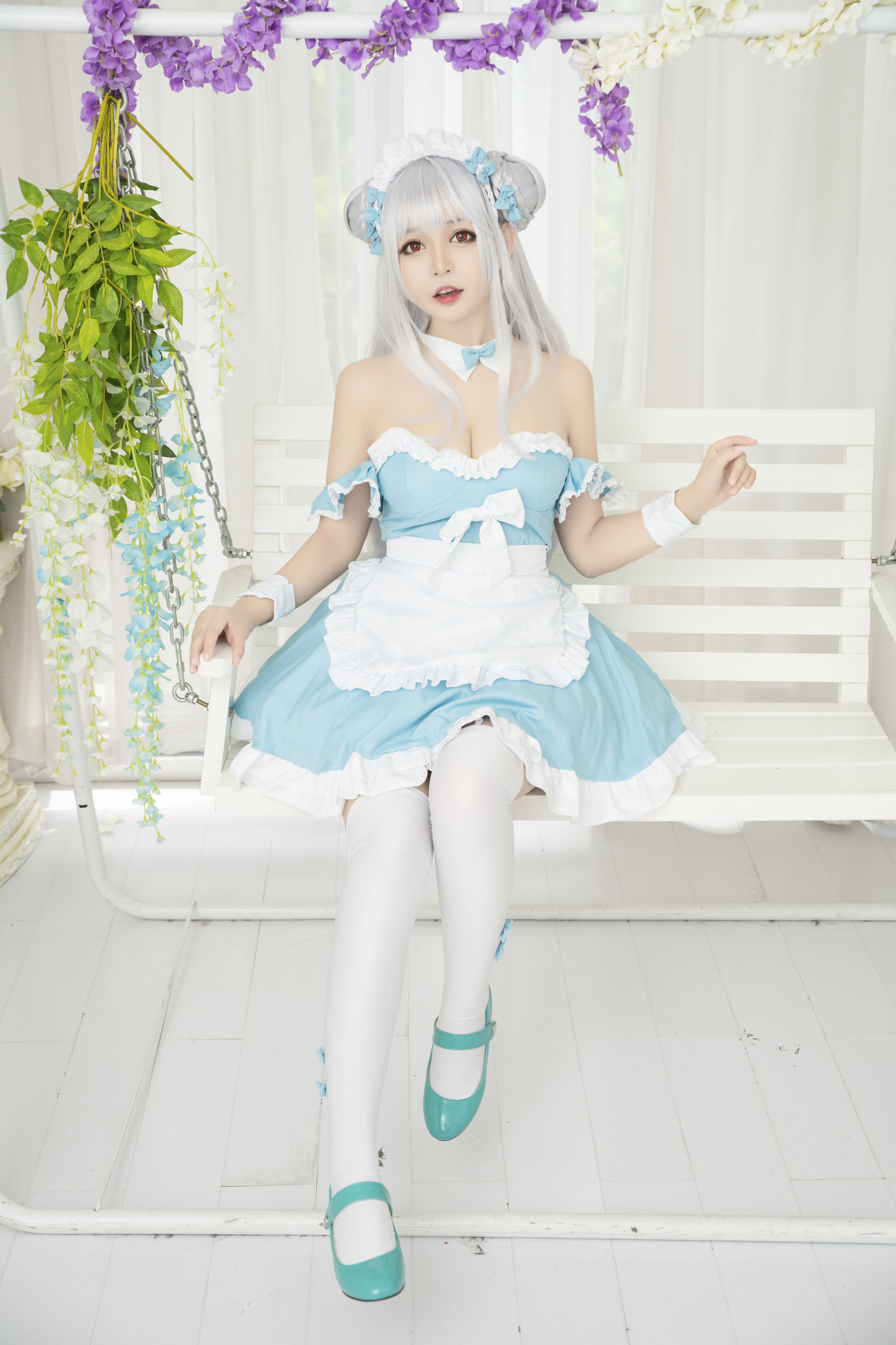 大眼萌妹黑猫猫OvO – 小天鹅 Cosplay-第13张