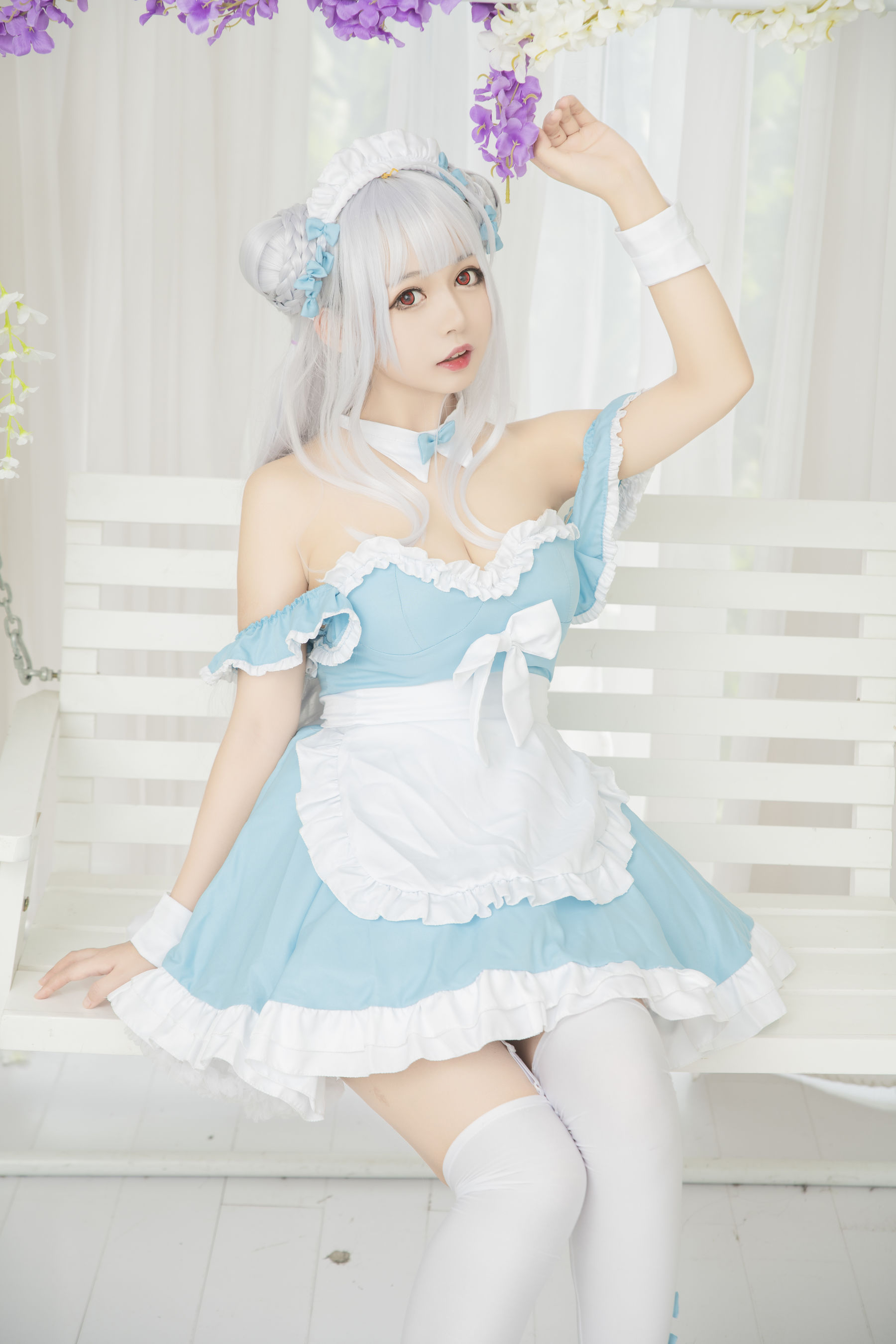 大眼萌妹黑猫猫OvO – 小天鹅 Cosplay-第5张