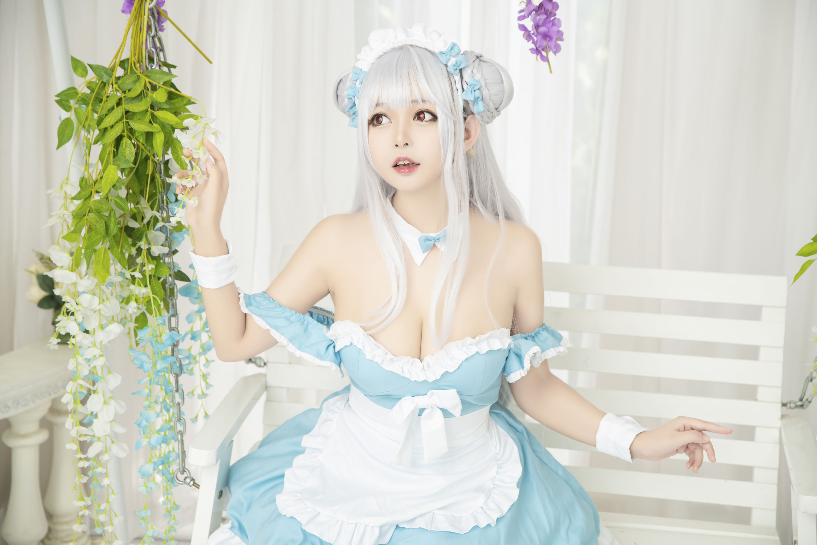 大眼萌妹黑猫猫OvO – 小天鹅 Cosplay-第12张