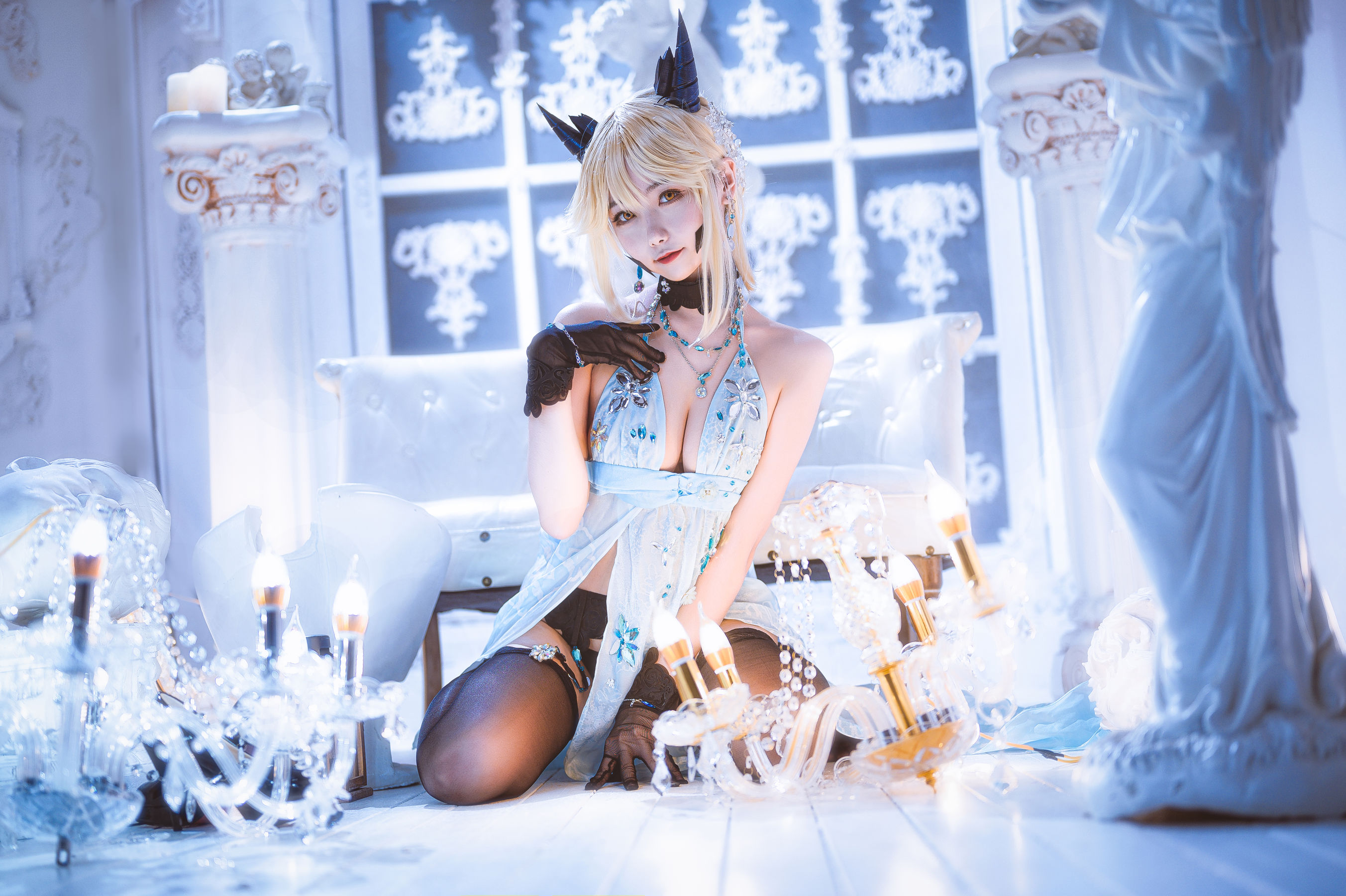 微博妹子Momoko葵葵 – 黑枪呆礼服 Cosplay-第9张