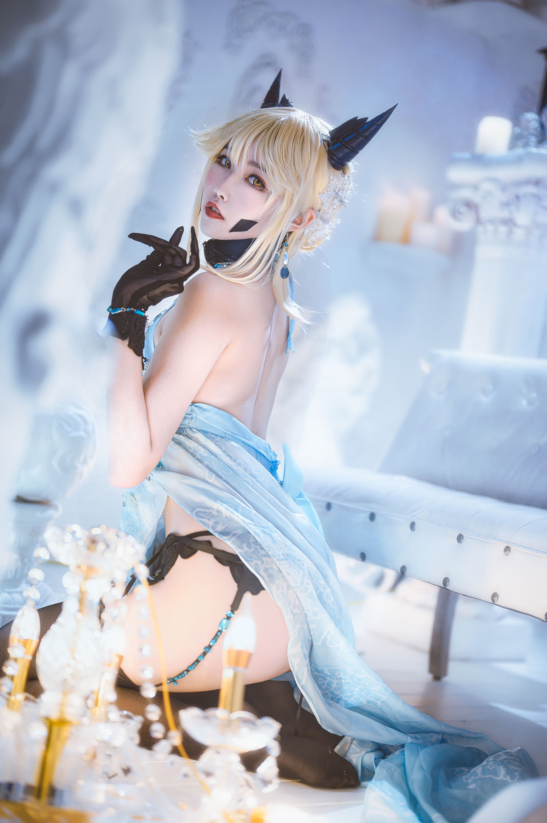 微博妹子Momoko葵葵 – 黑枪呆礼服 Cosplay-第5张
