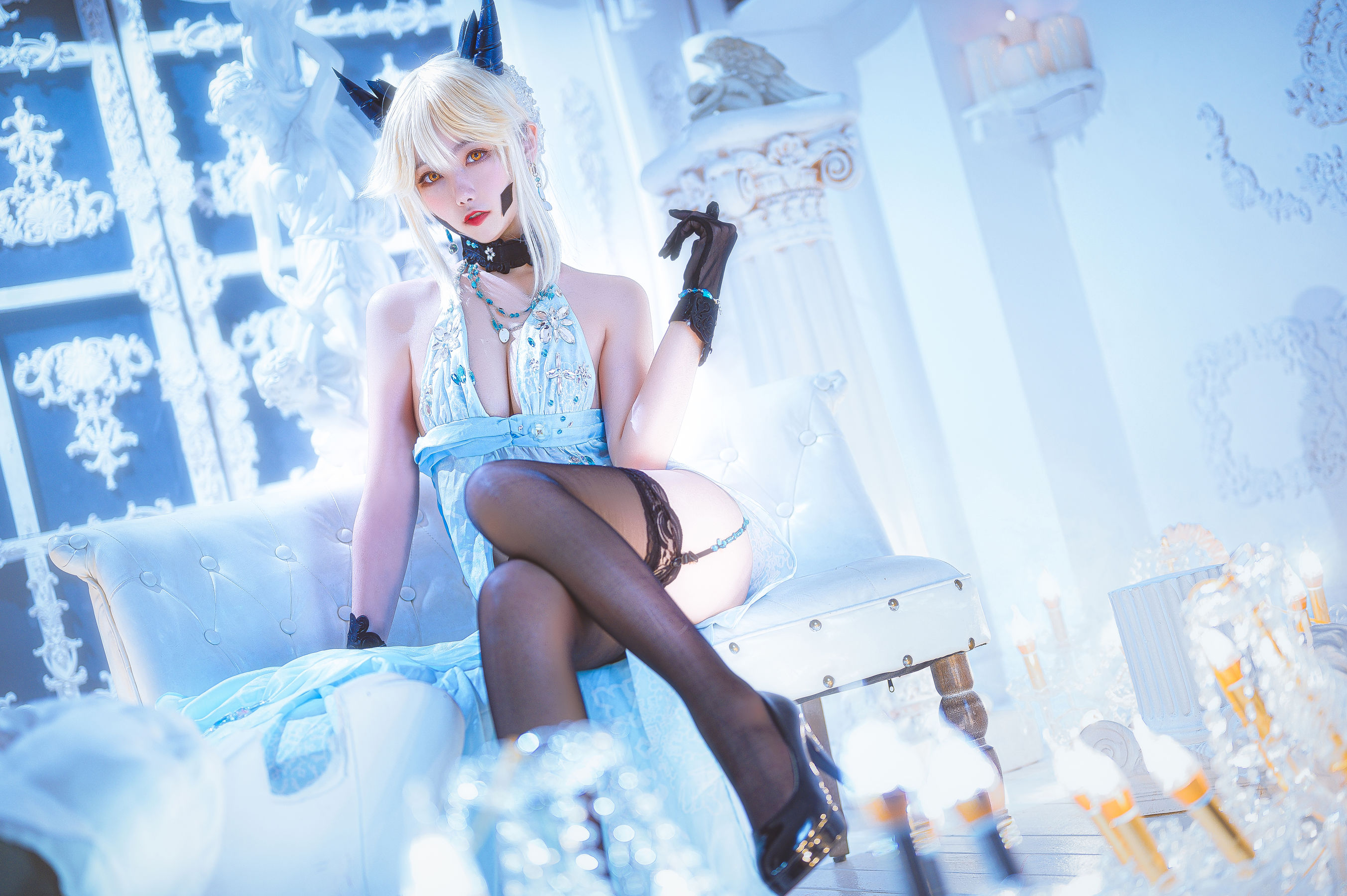 微博妹子Momoko葵葵 – 黑枪呆礼服 Cosplay-第17张