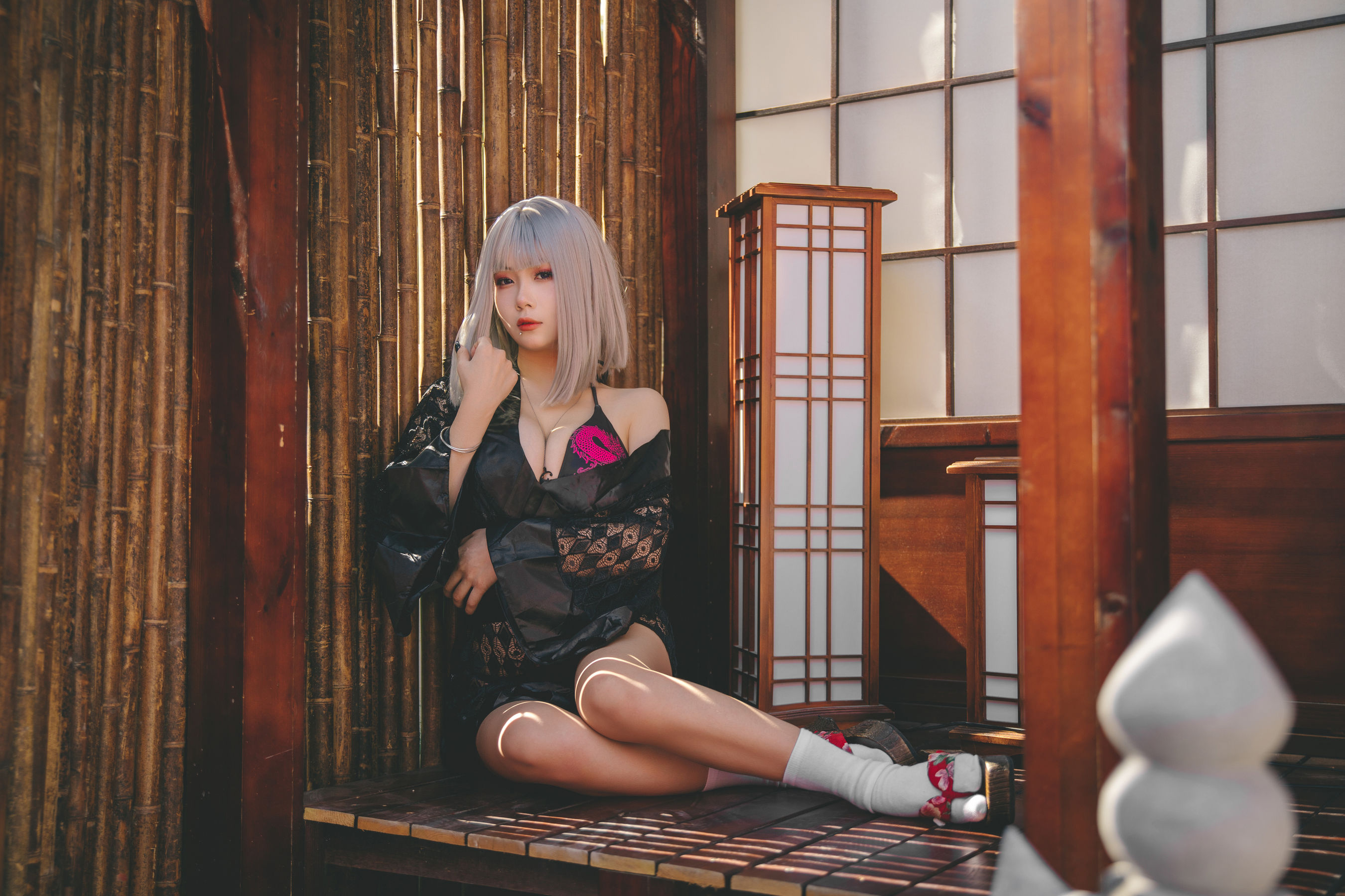末夜787 – 五月舰长 和服 Cosplay-第16张