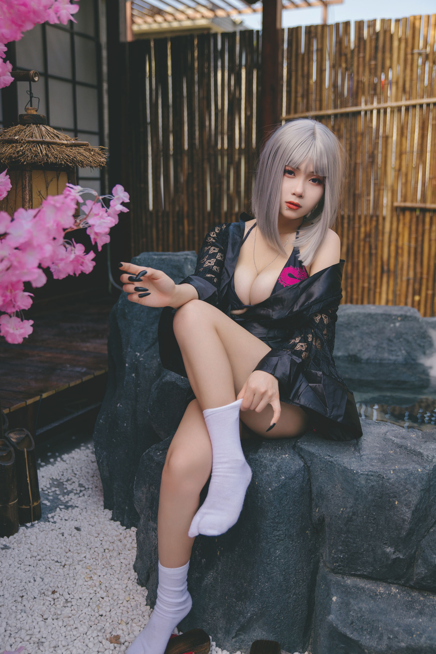 末夜787 – 五月舰长 和服 Cosplay-第45张